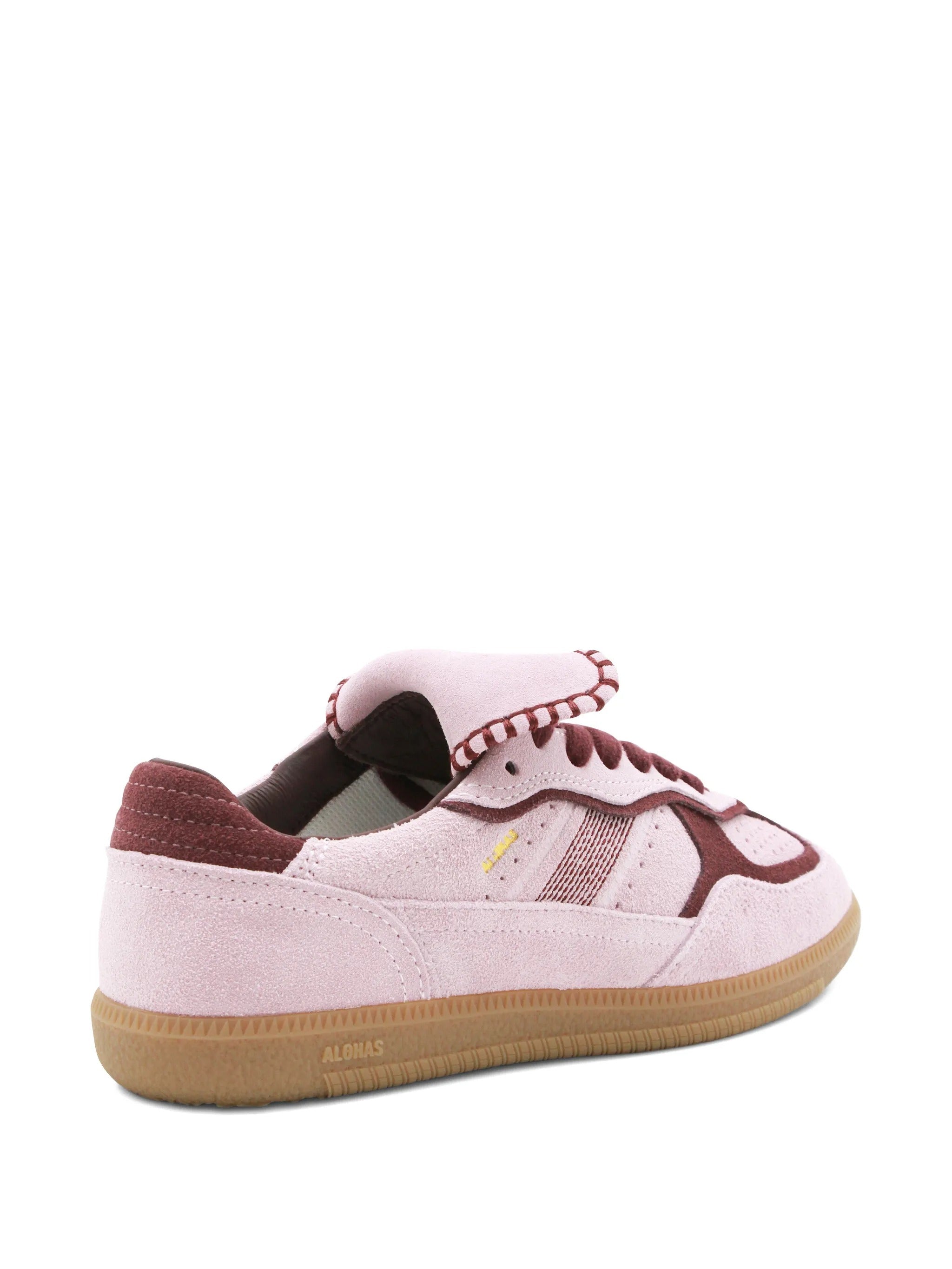 Tb.490 club suede pink leather sneakers