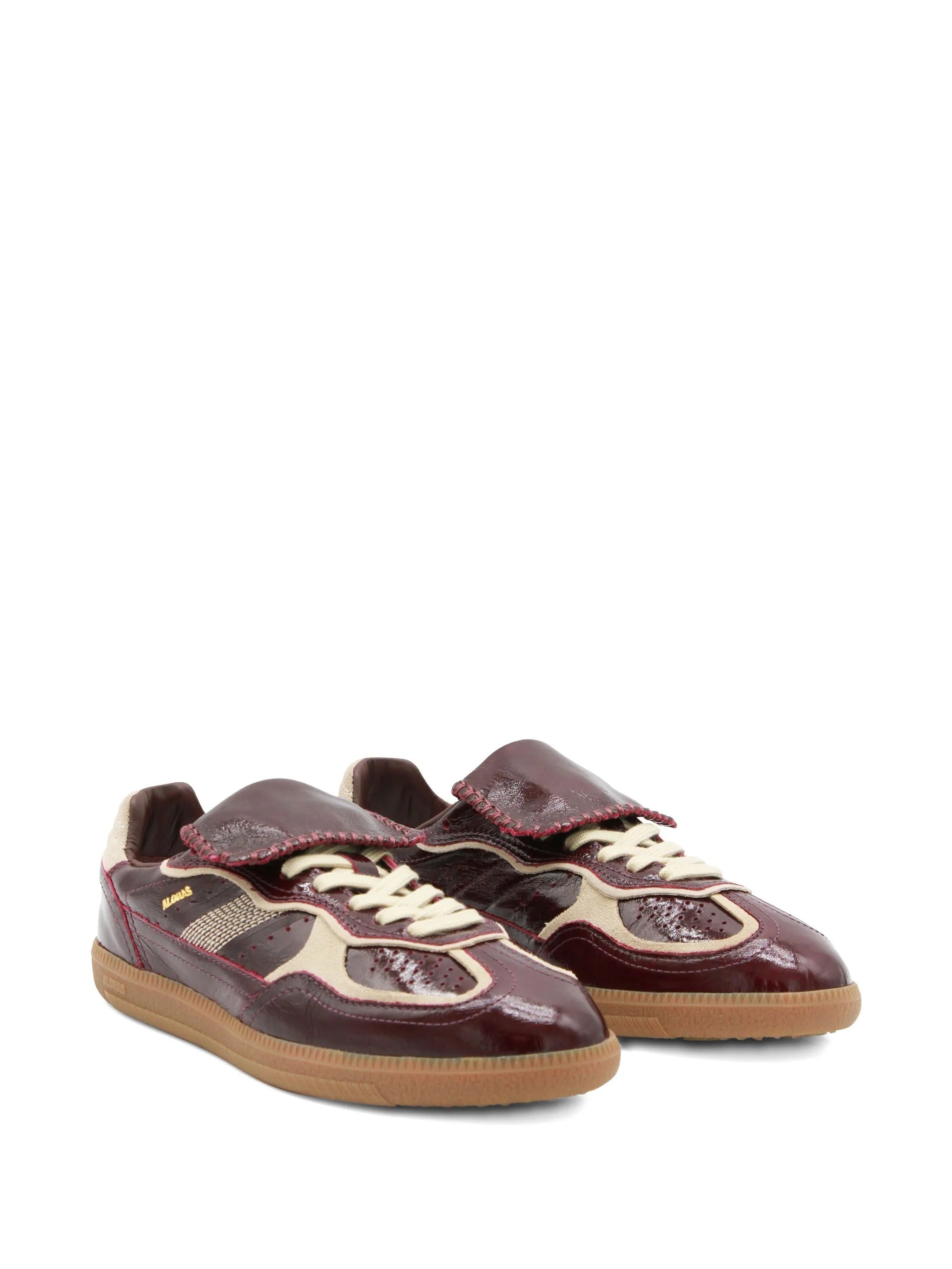 Tb.490 club patent deep burgundy leather sneakers
