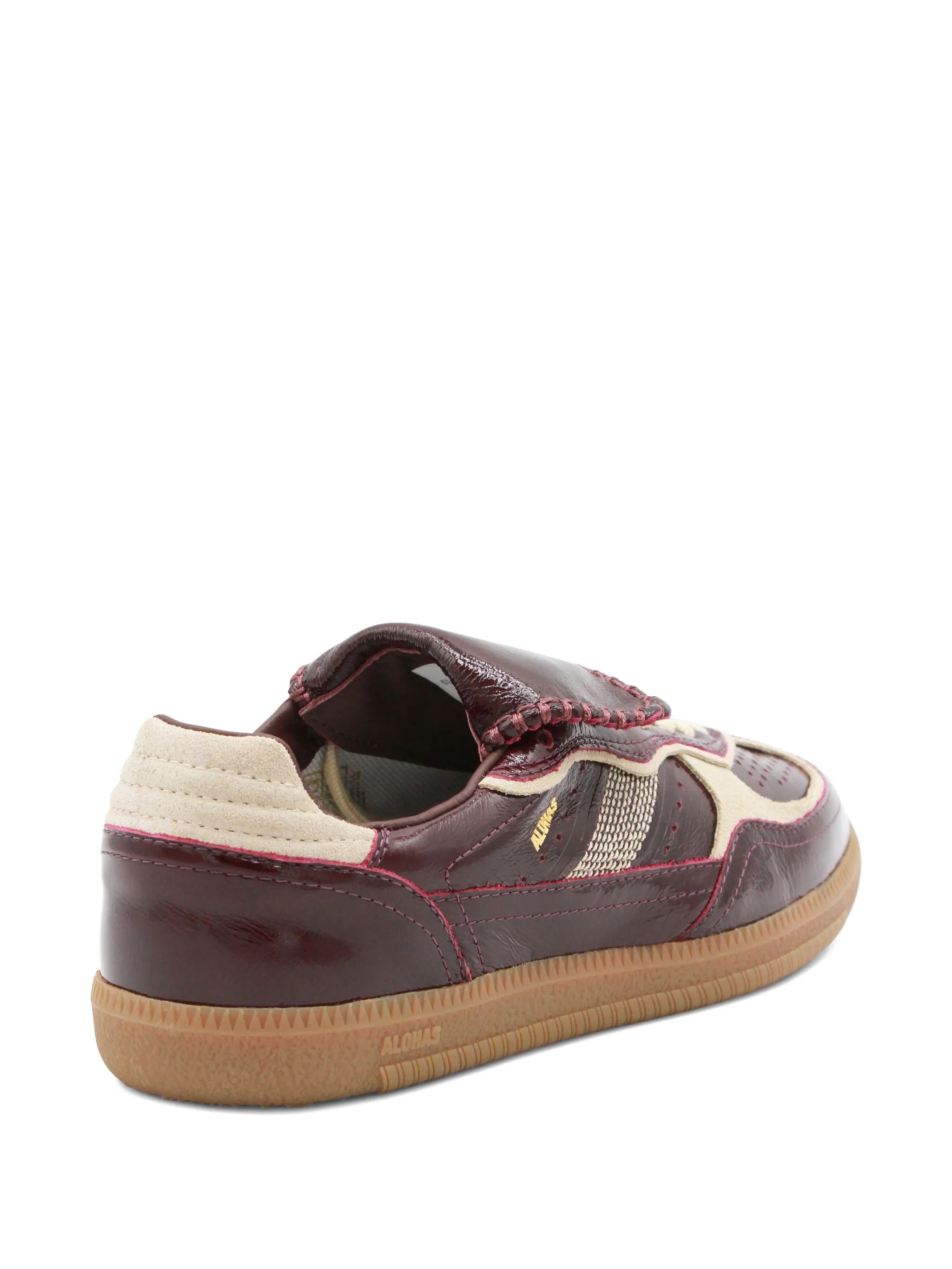 Tb.490 club patent deep burgundy leather sneakers