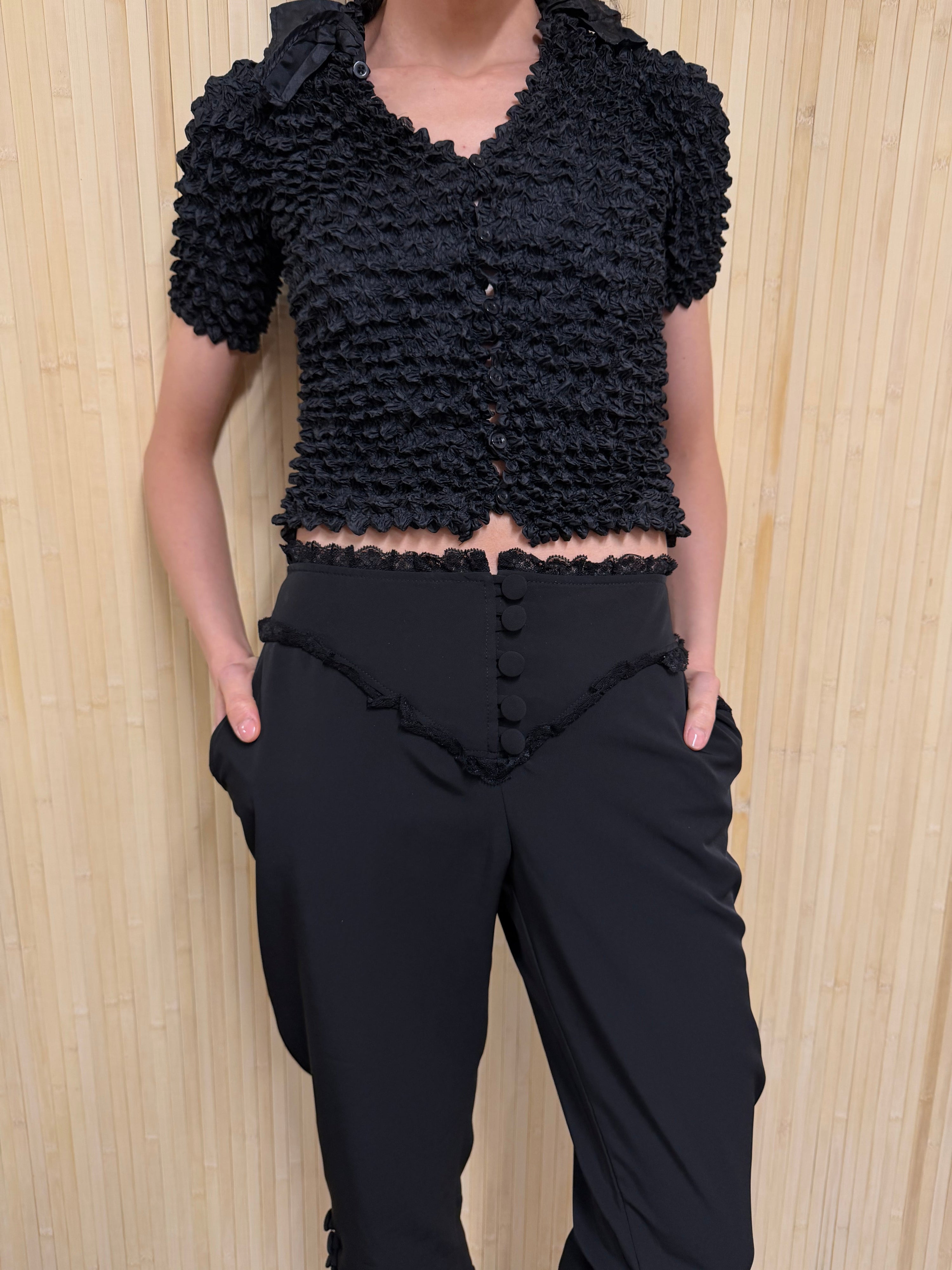 Lingerie style capris