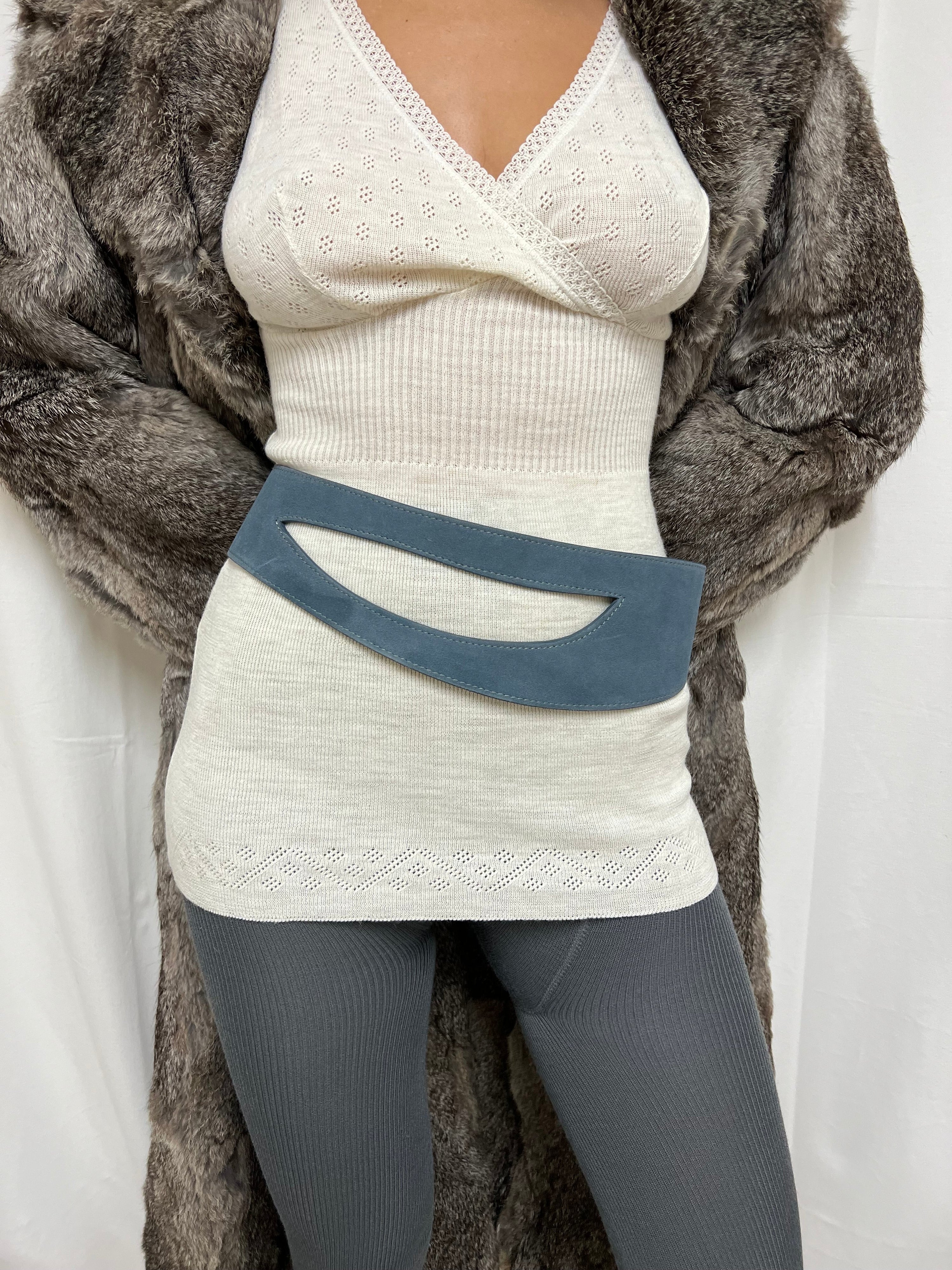 Suede belt