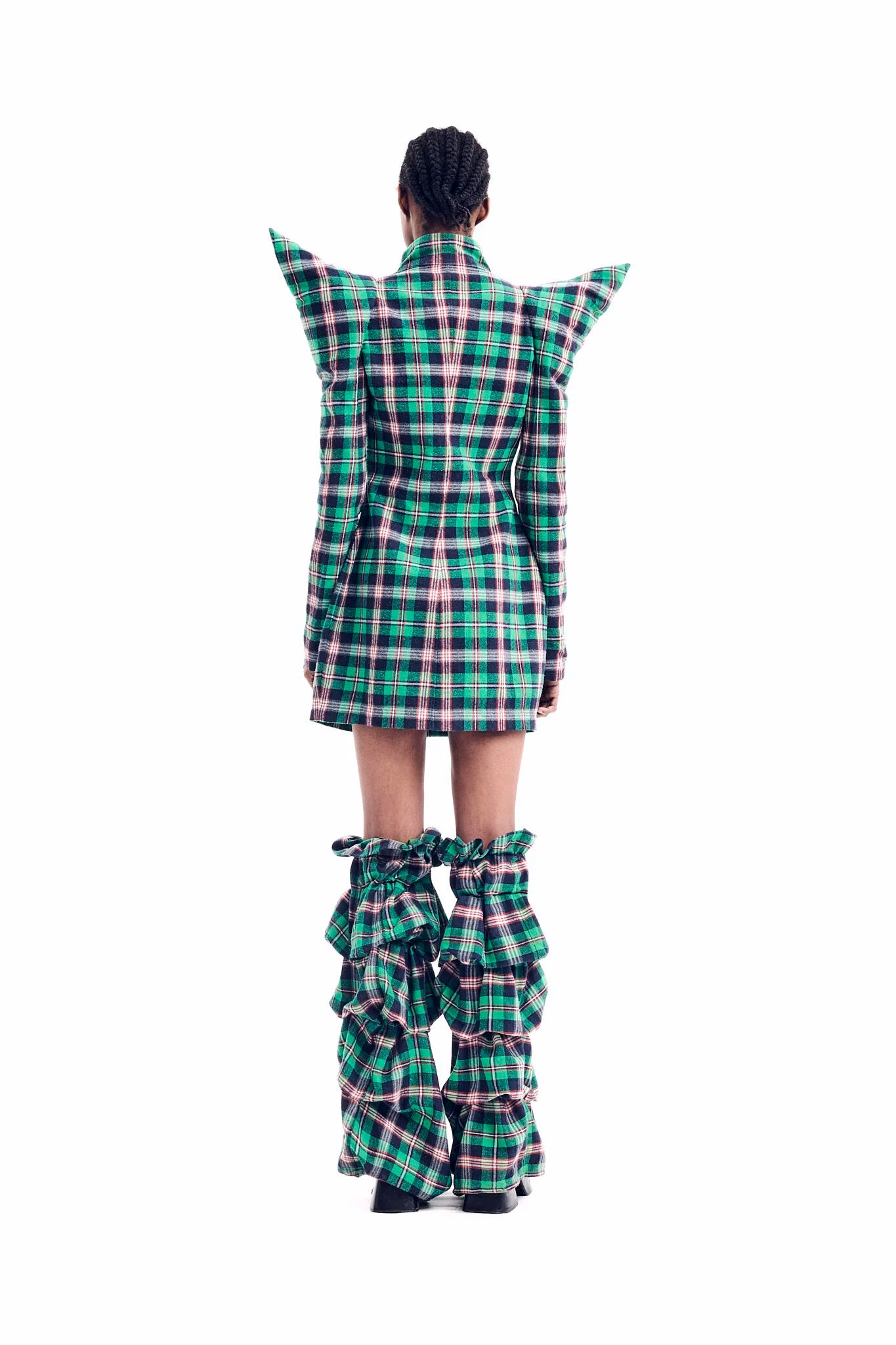 Robe à piques verte