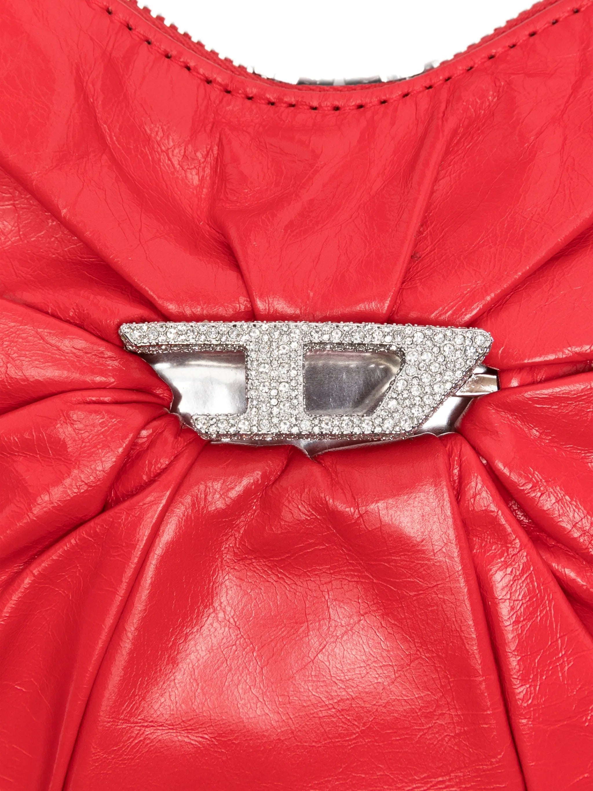 Scrunch-d scrunch-d heart shoulder bag