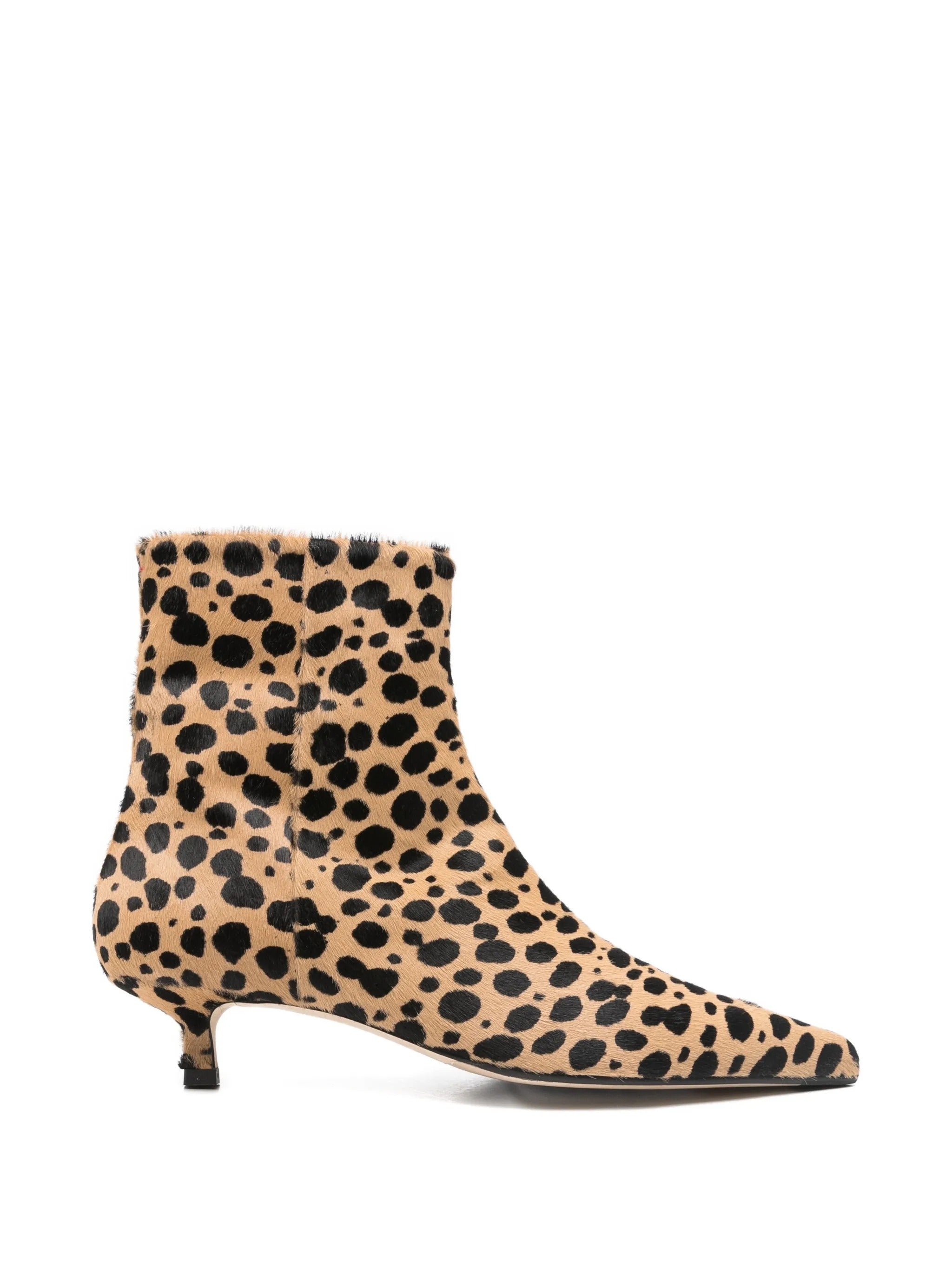 Sofie leo print ponyhair beige/black