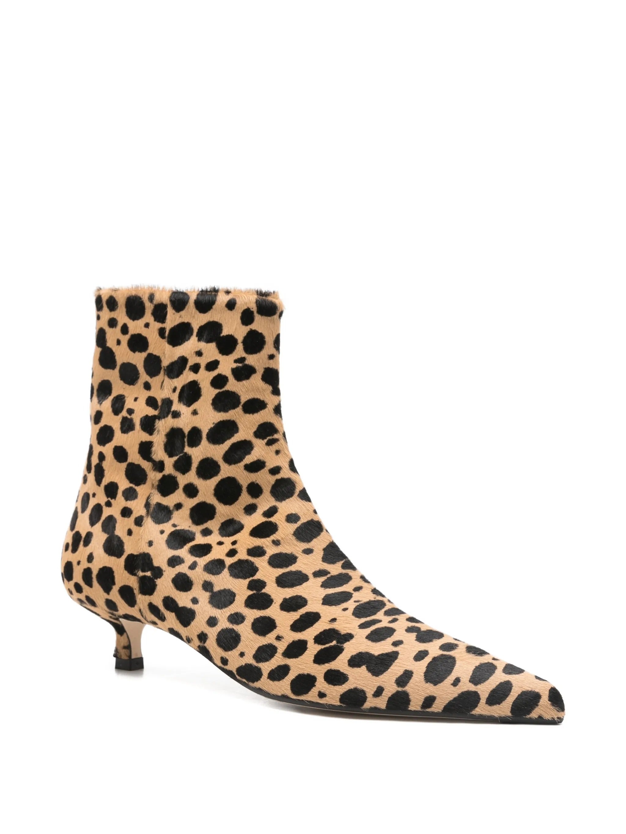 Sofie leo print ponyhair beige/black