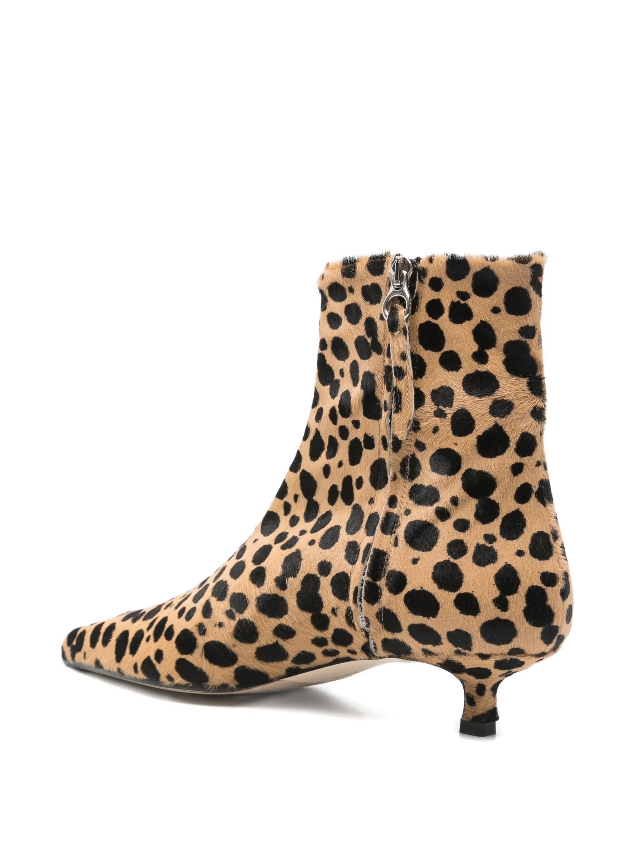 Sofie leo print ponyhair beige/black