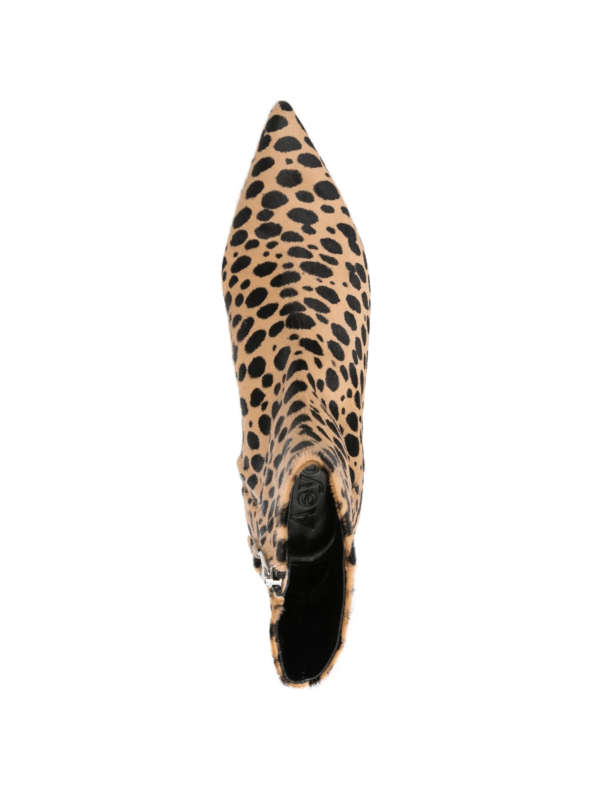 Sofie leo print ponyhair beige/black