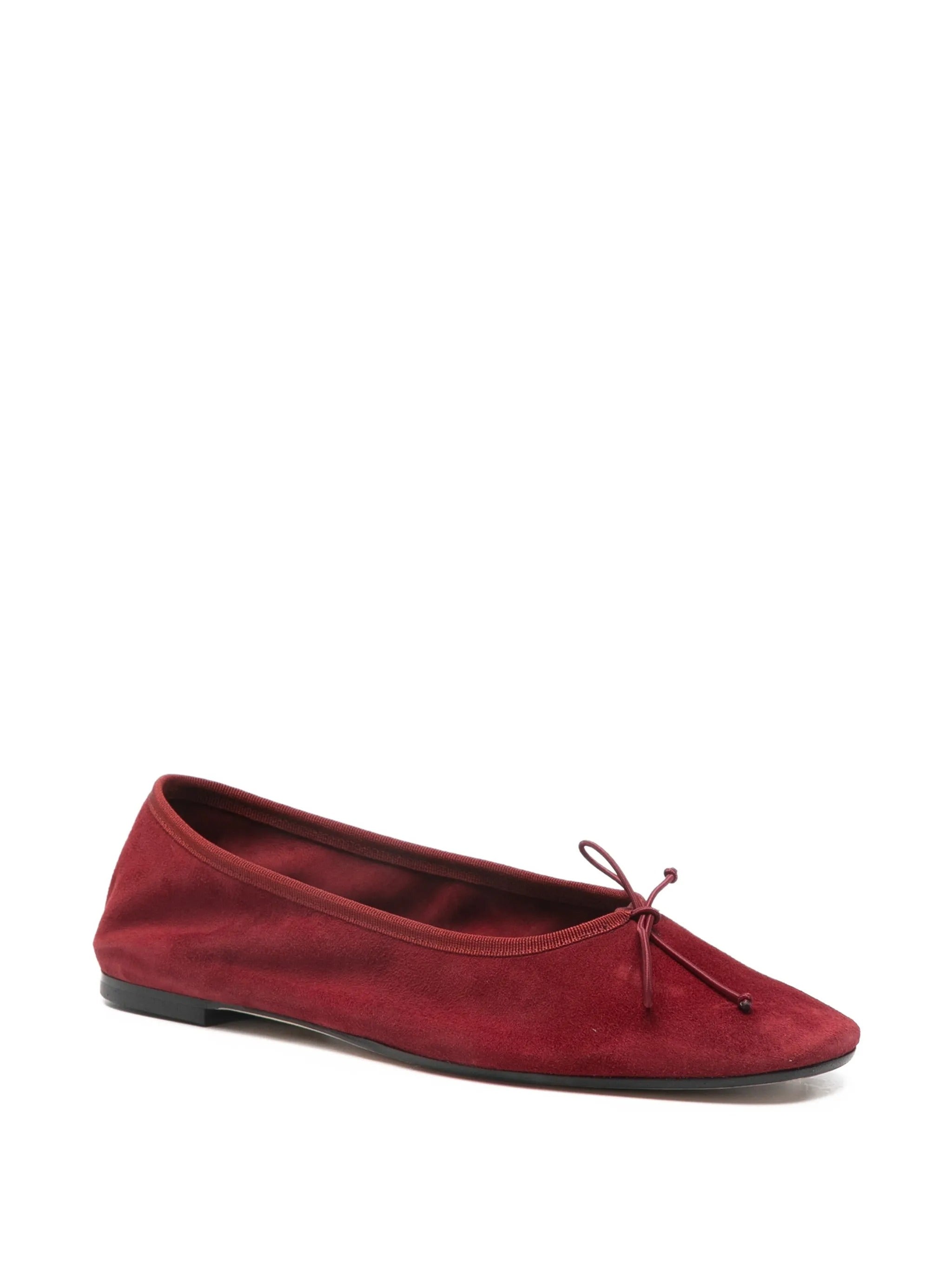 Tiby kid suede leather blood
