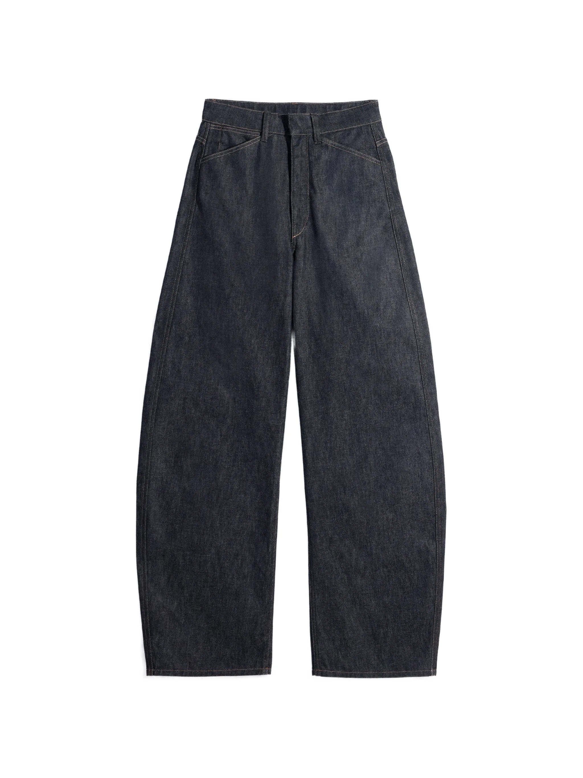 High waisted curved pants