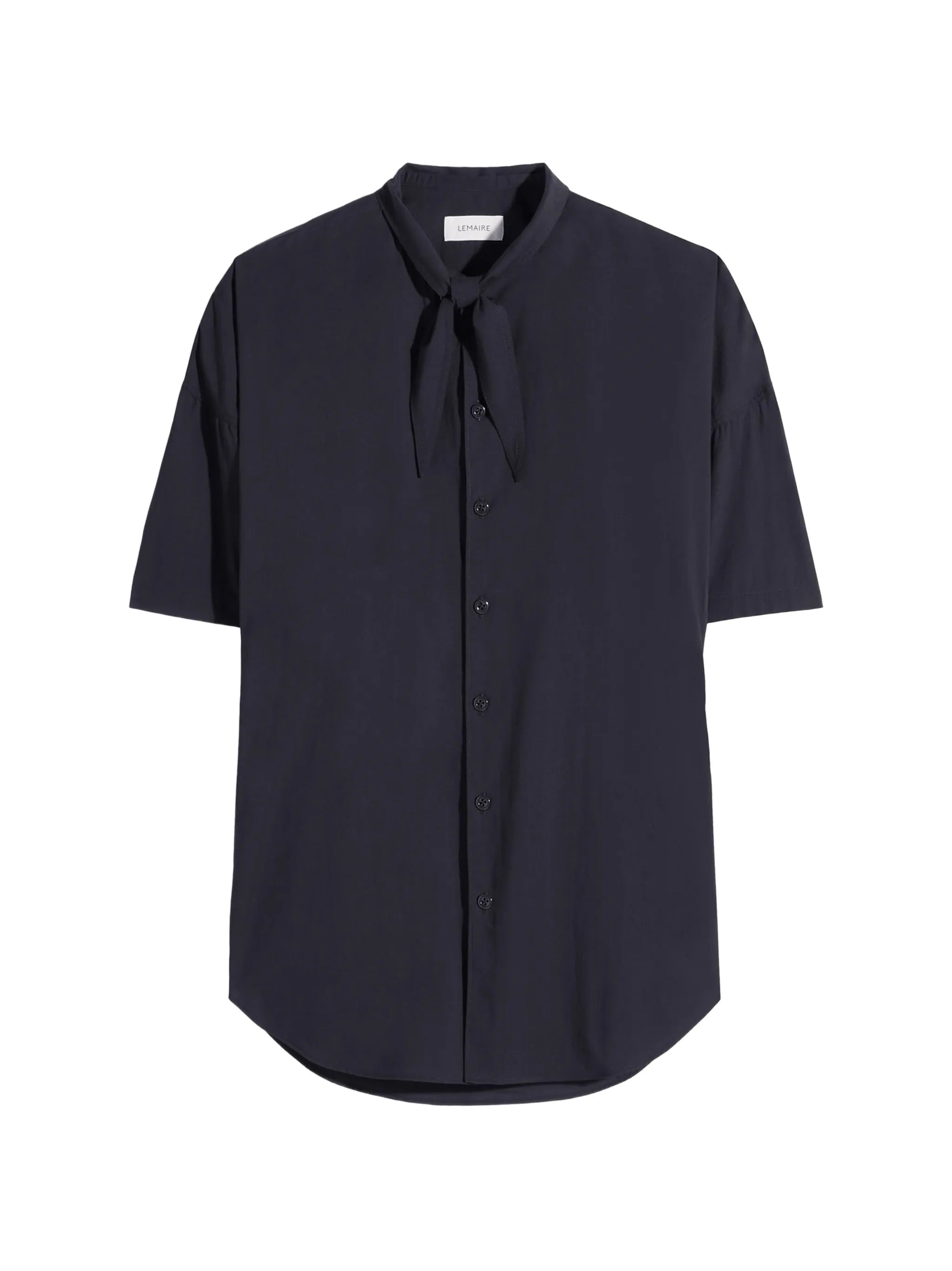 Short sleeve shirt with foulard