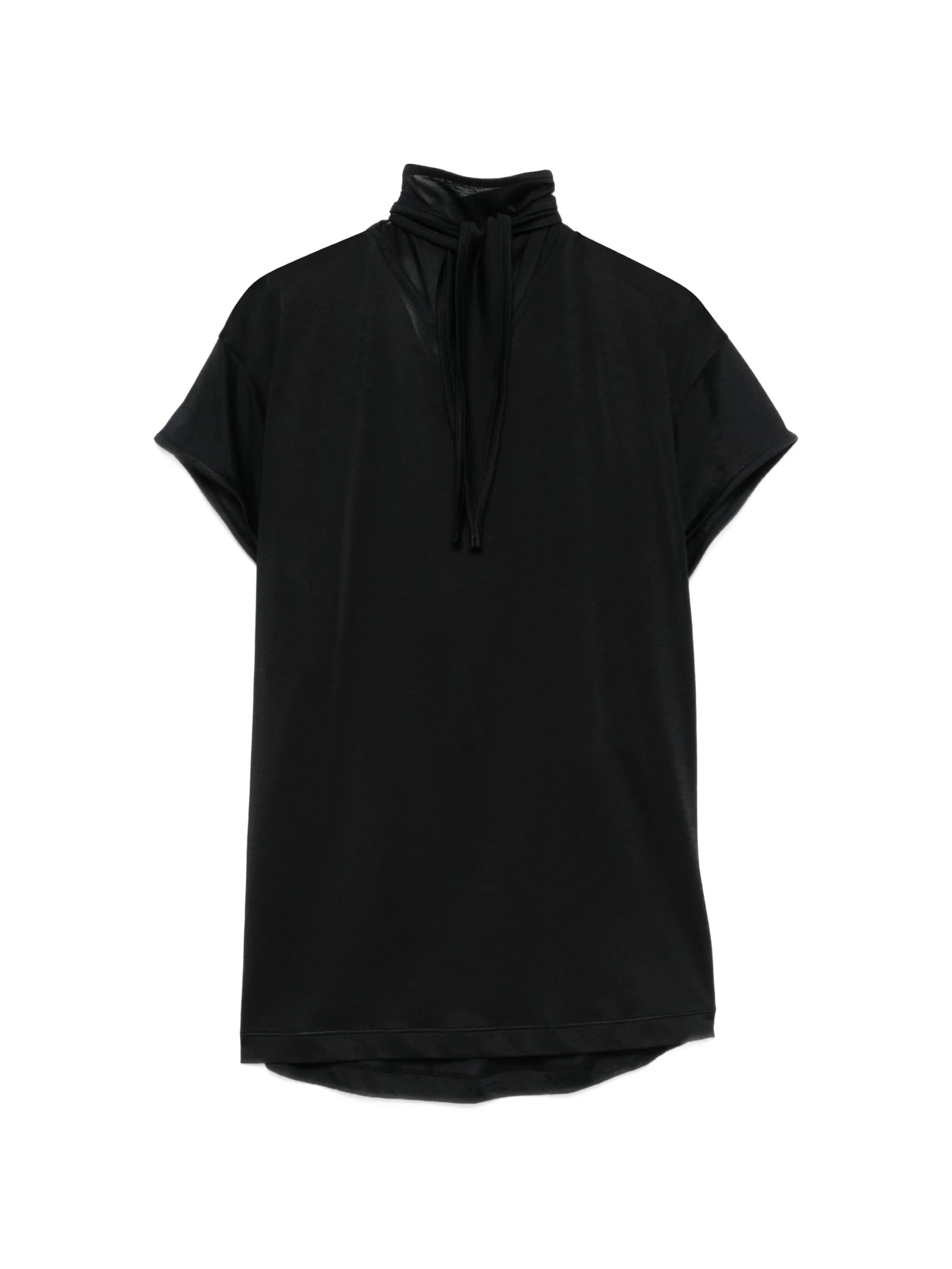 Short sleeve foulard top
