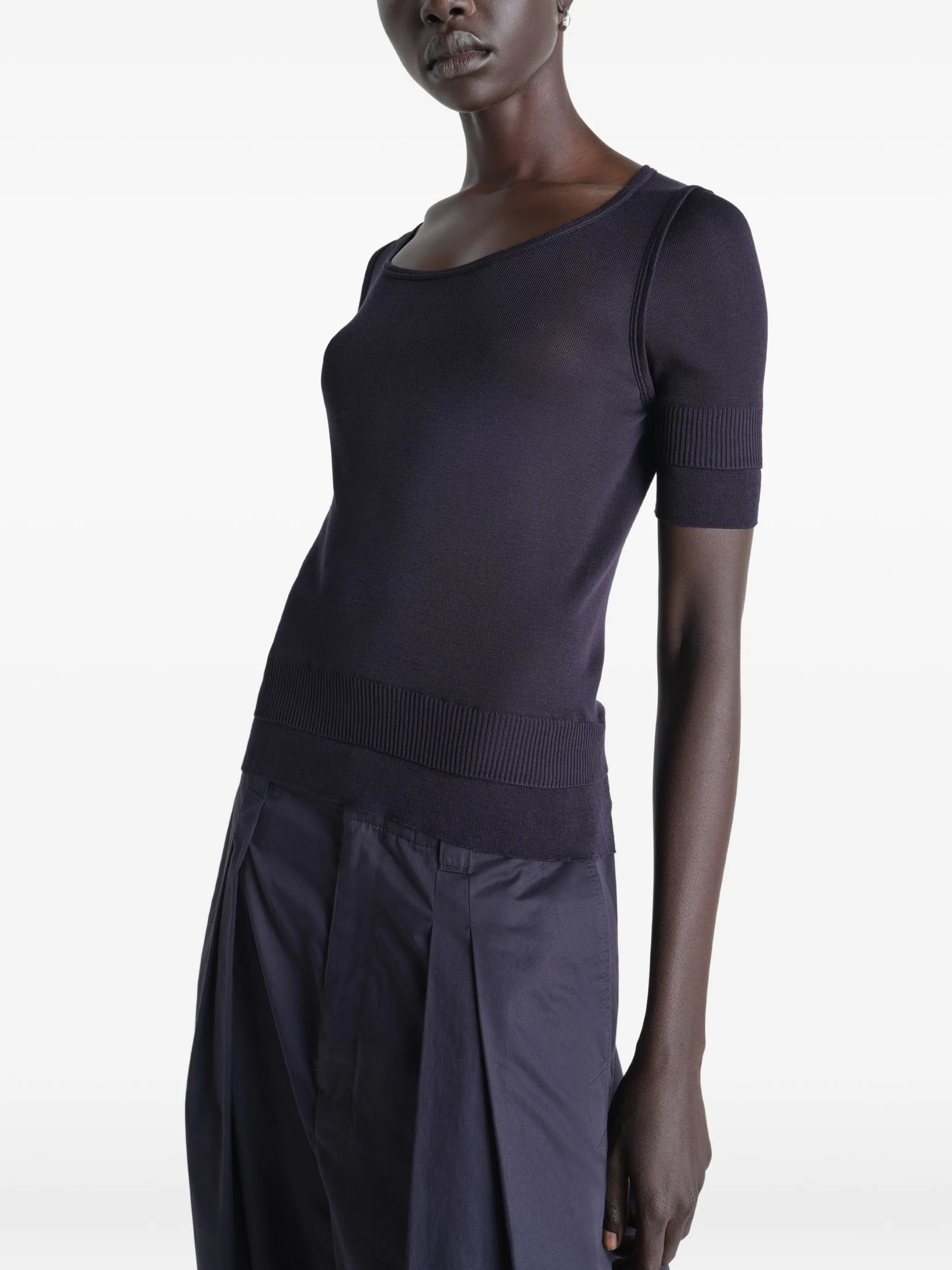 Seamless trompe l`oeil top