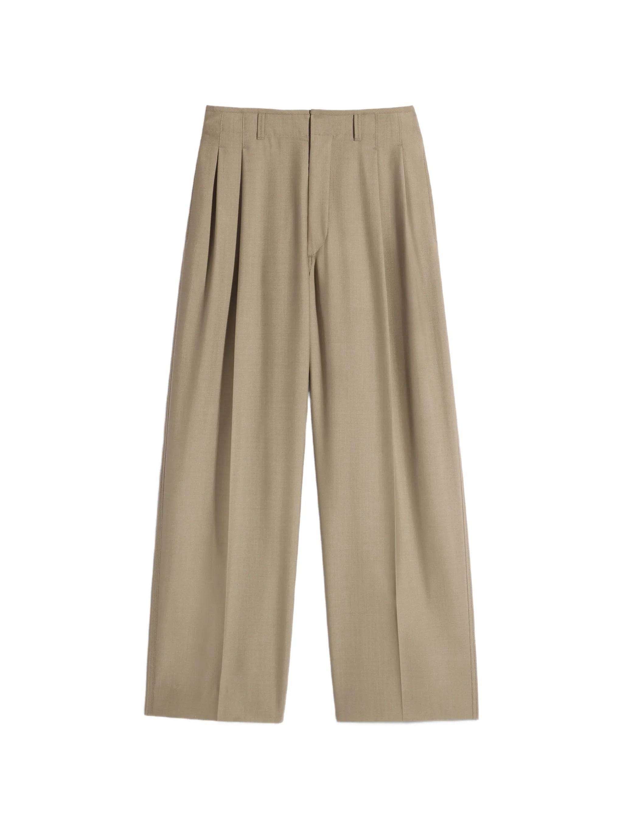 Pleated tailored pants