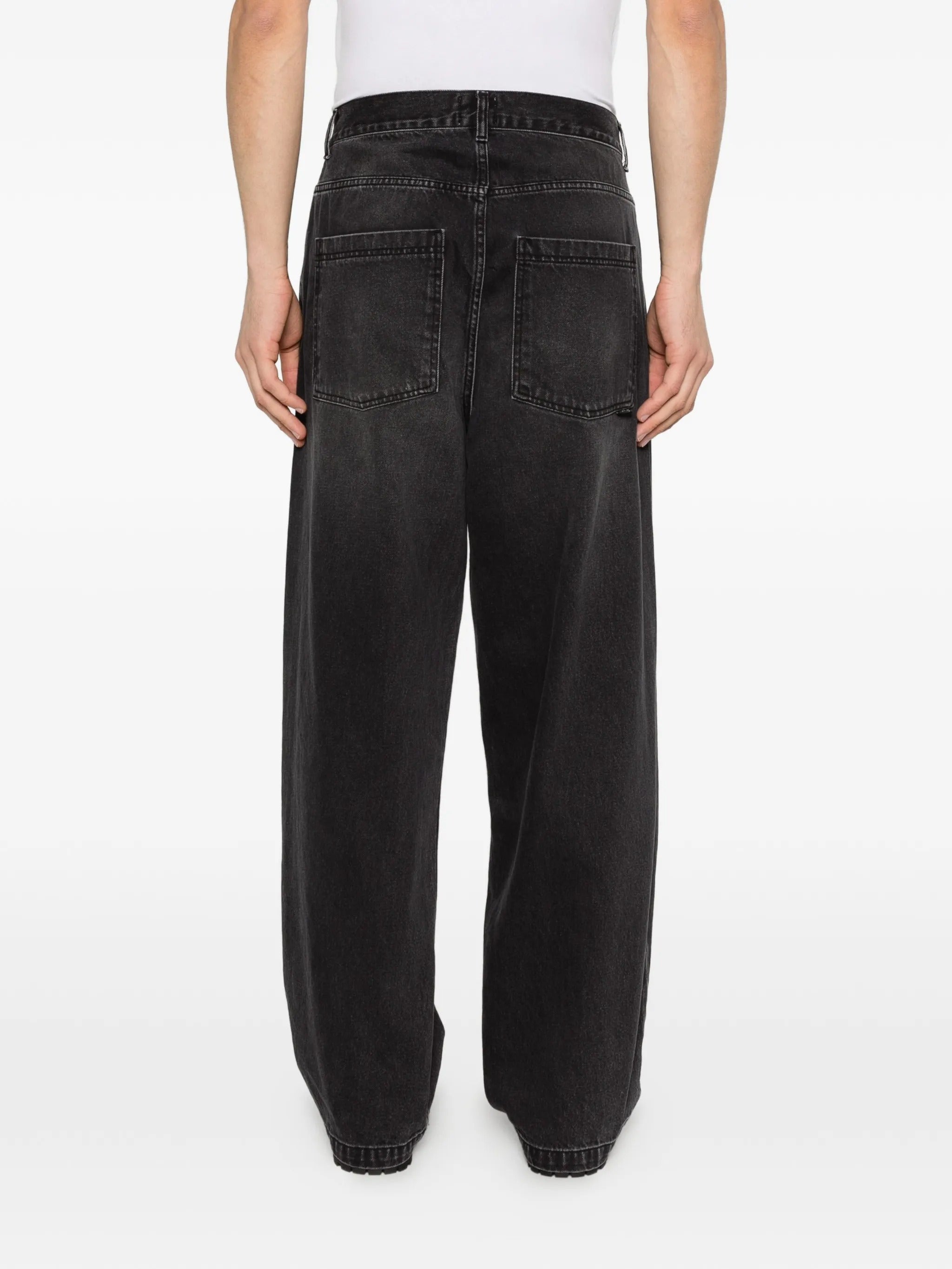 Fade wash baggy pants