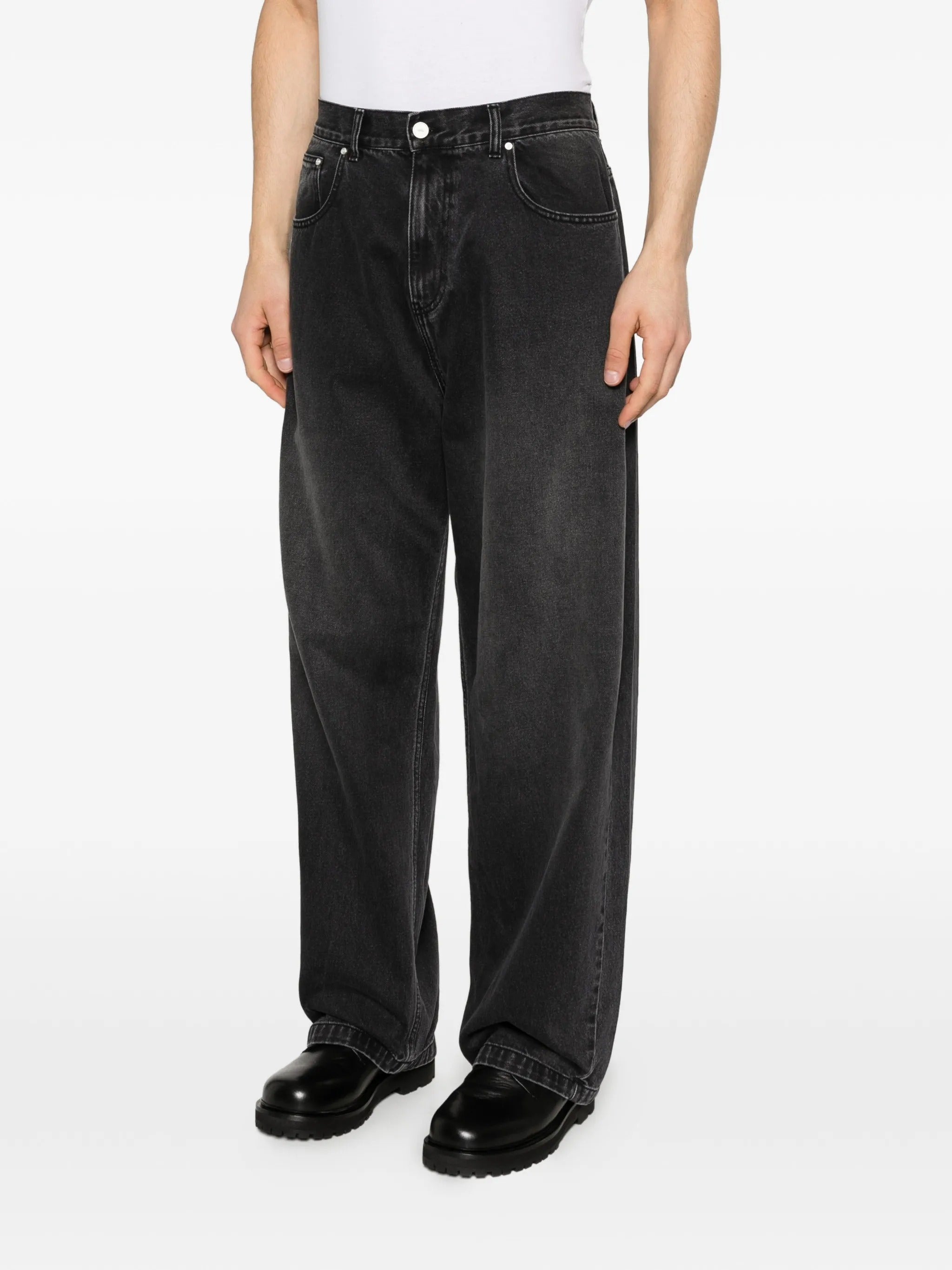 Fade wash baggy pants