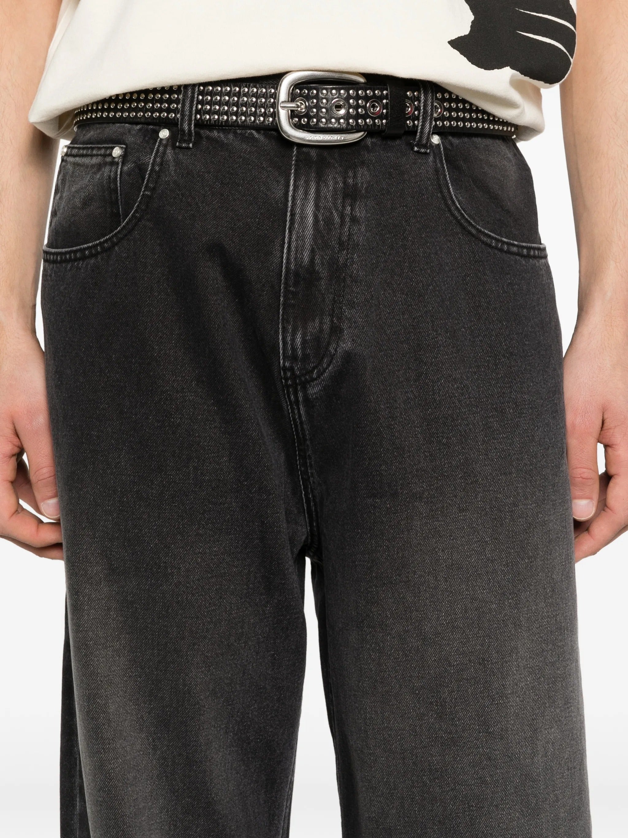 Fade wash baggy pants