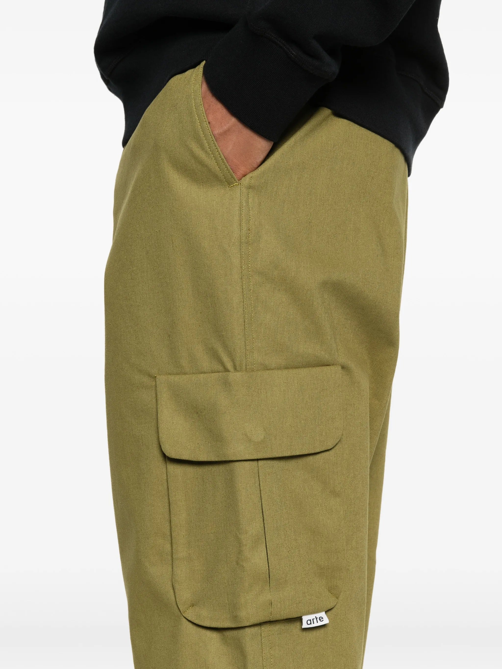 Linen cargo pants