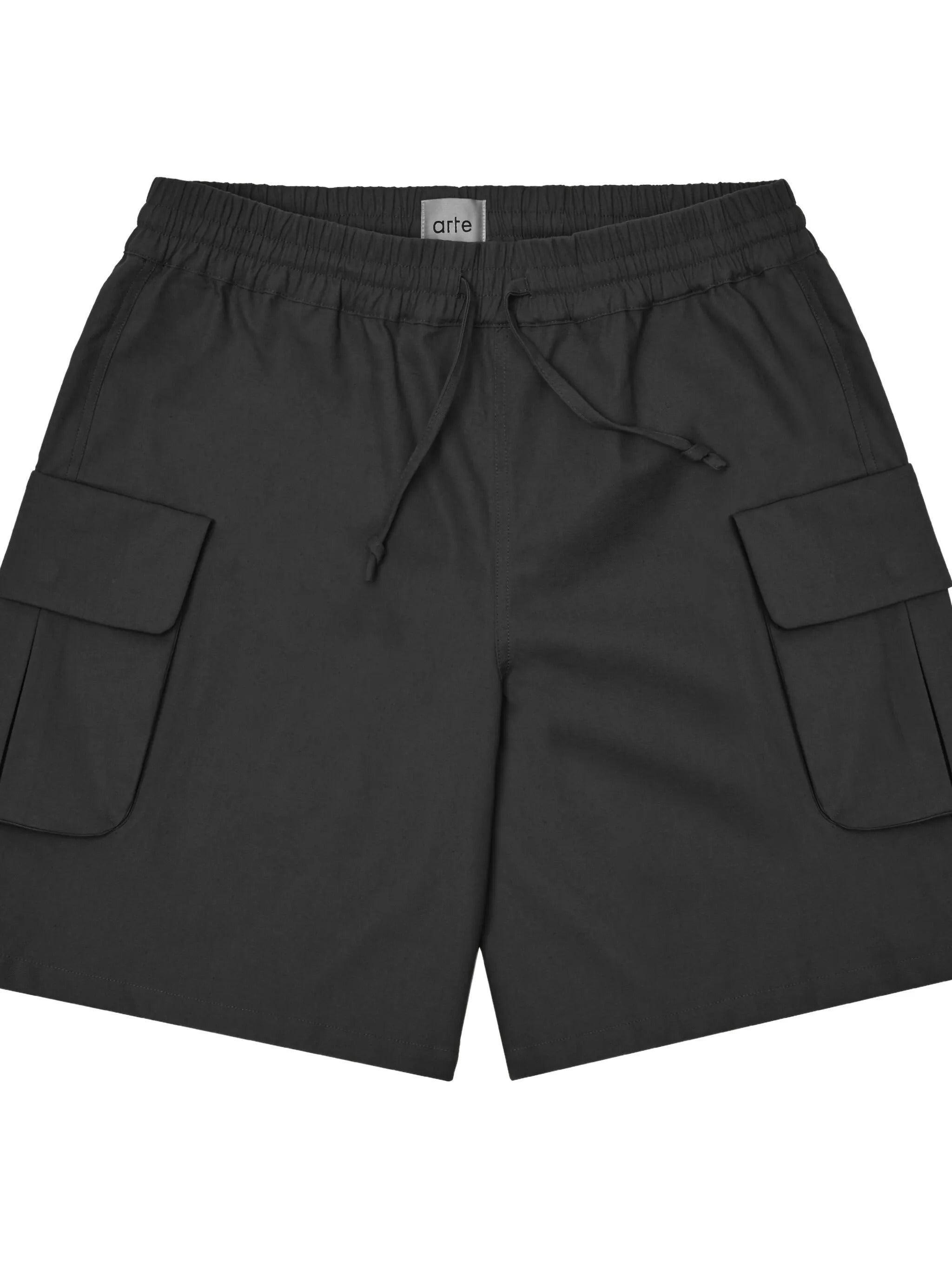 Linen cargo shorts