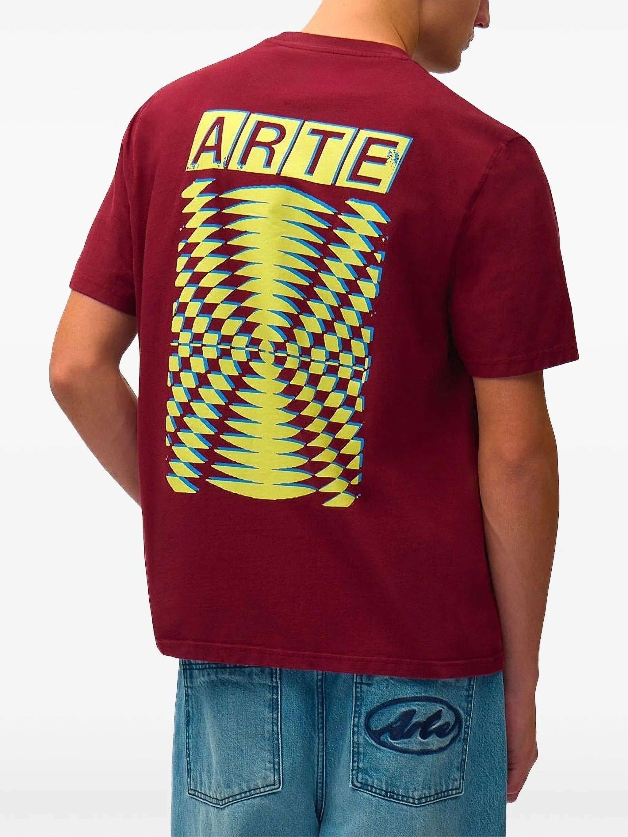 Abstract back print t-shirt