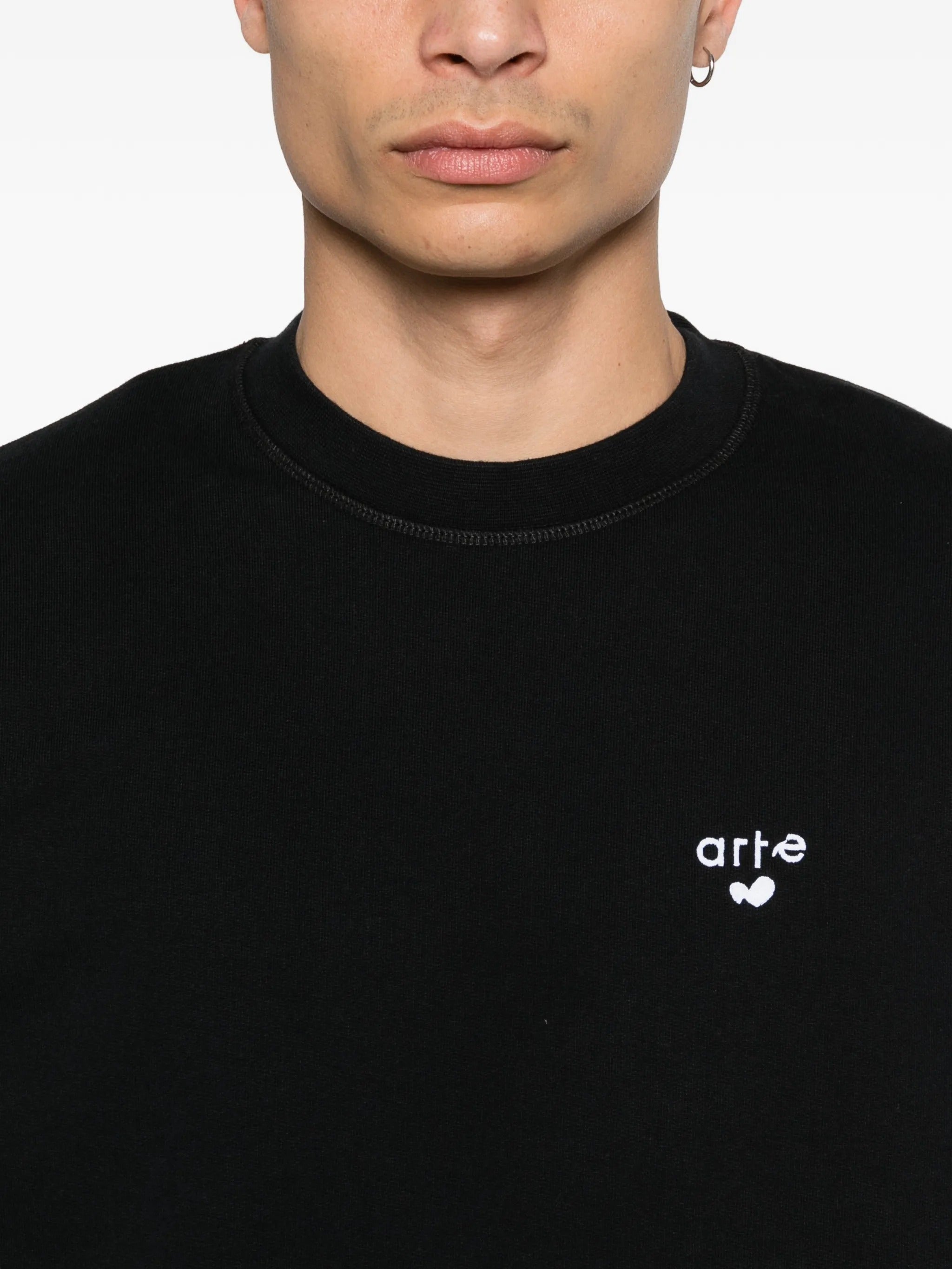 Heart logo crewneck
