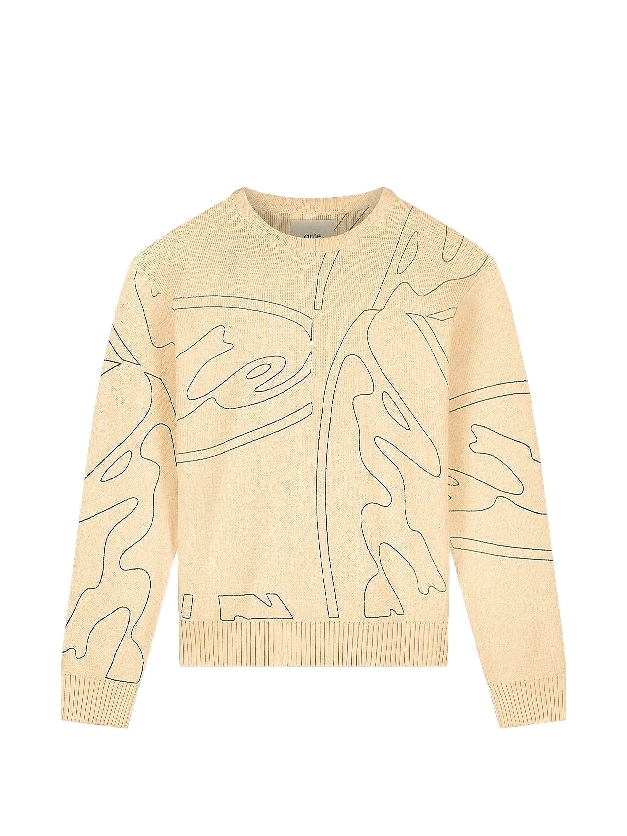 Allover circle logo knit