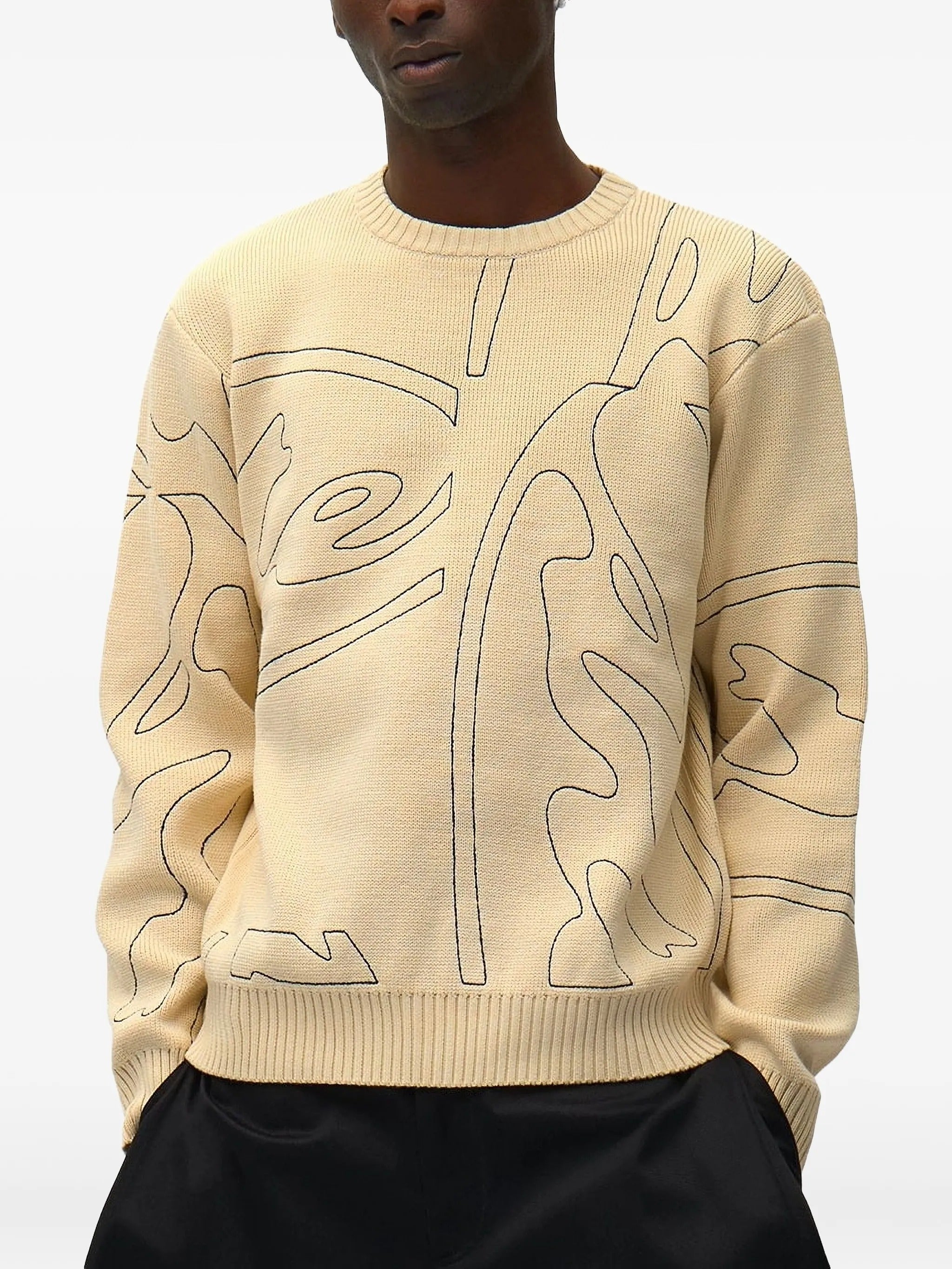 Allover circle logo knit