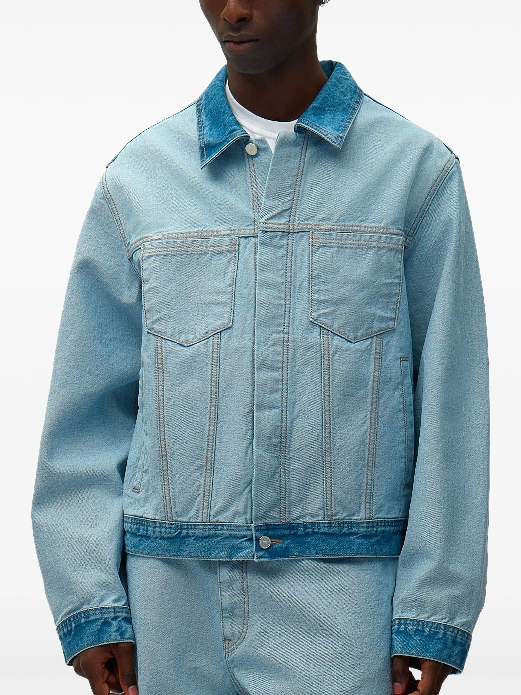 Denim inside/out jacket