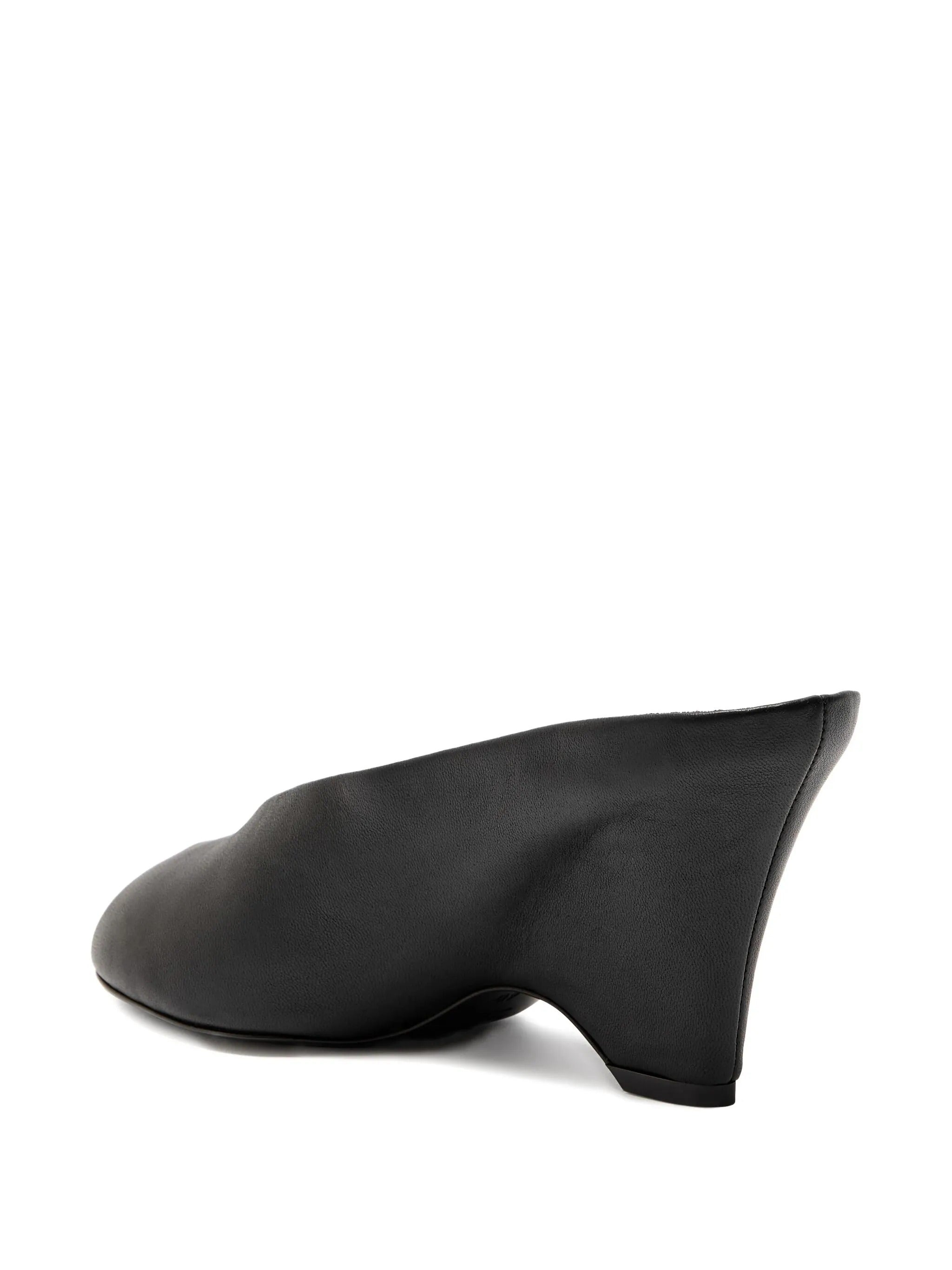 Cloak peep toe mule 75