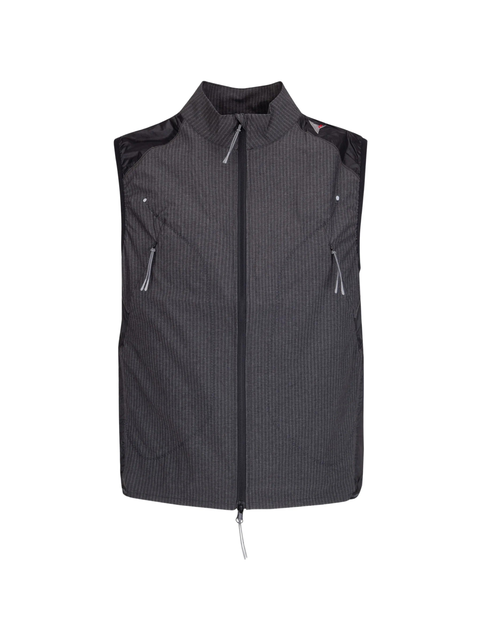 Numb pinstriped commuting vest