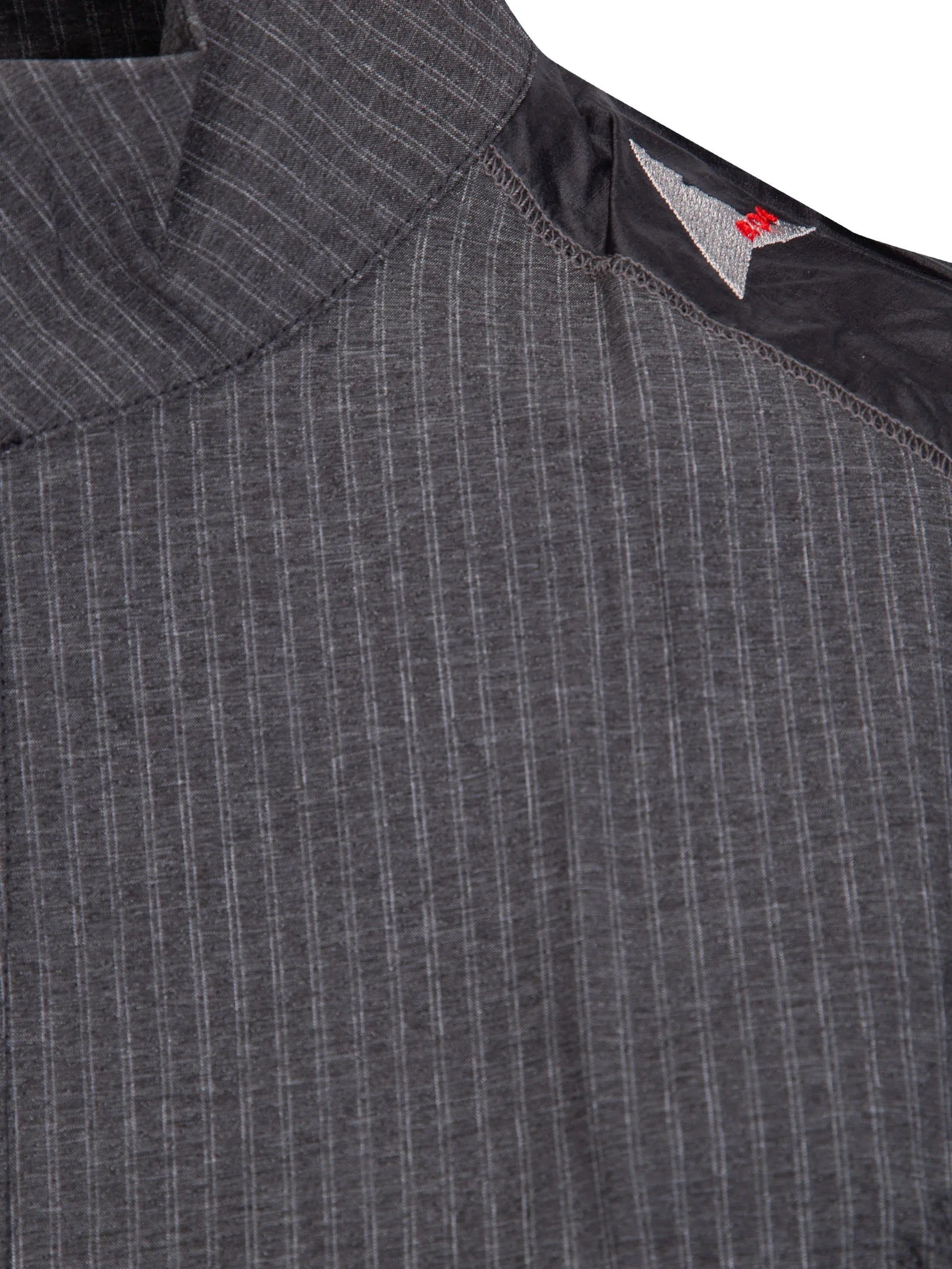 Numb pinstriped commuting vest