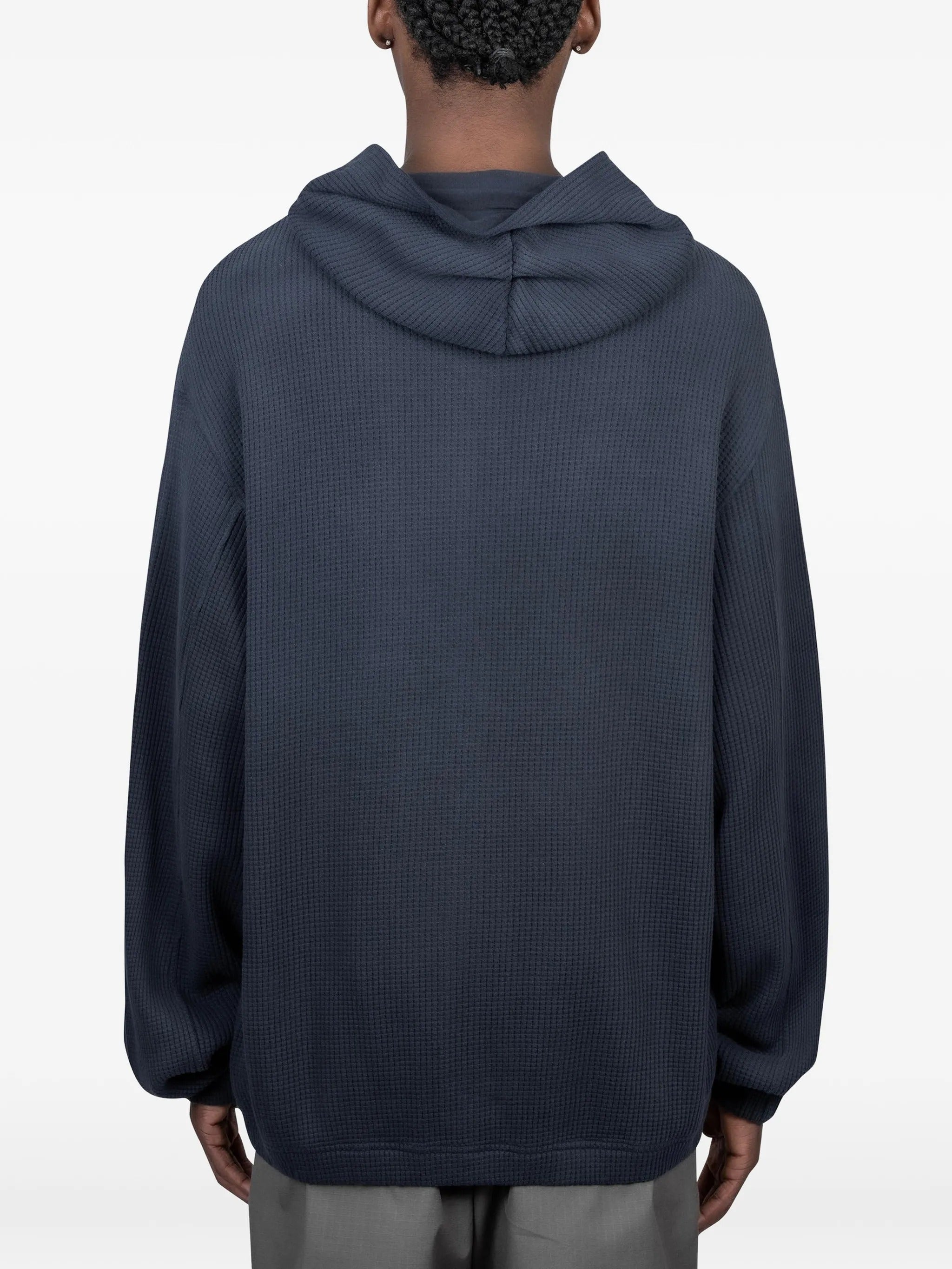 Bee sun faded organic waffle zip up hoodie