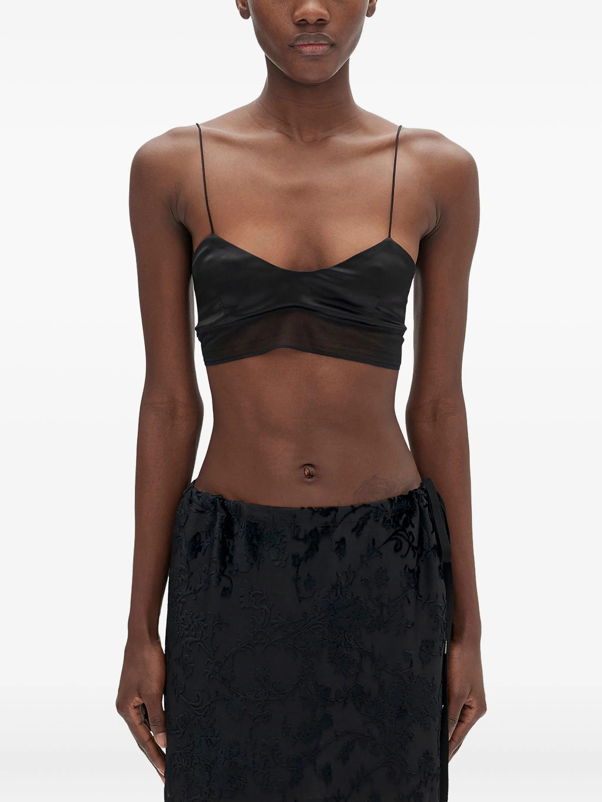 Abelina bra with tulle border