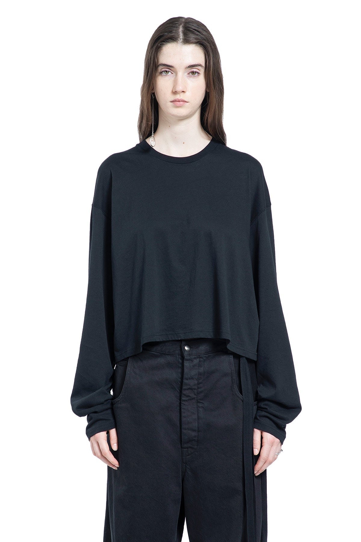 Nikita relax fit boxy cropped t shirt with "it reminded me of us" print