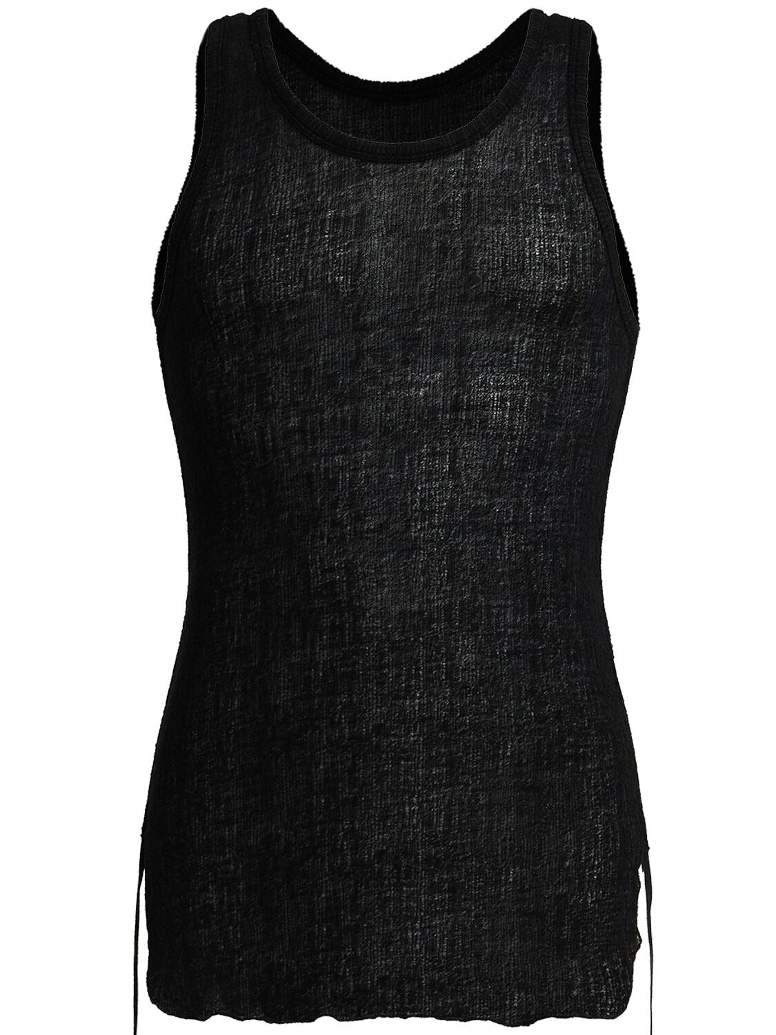 Boris wrinkled cropped tank top