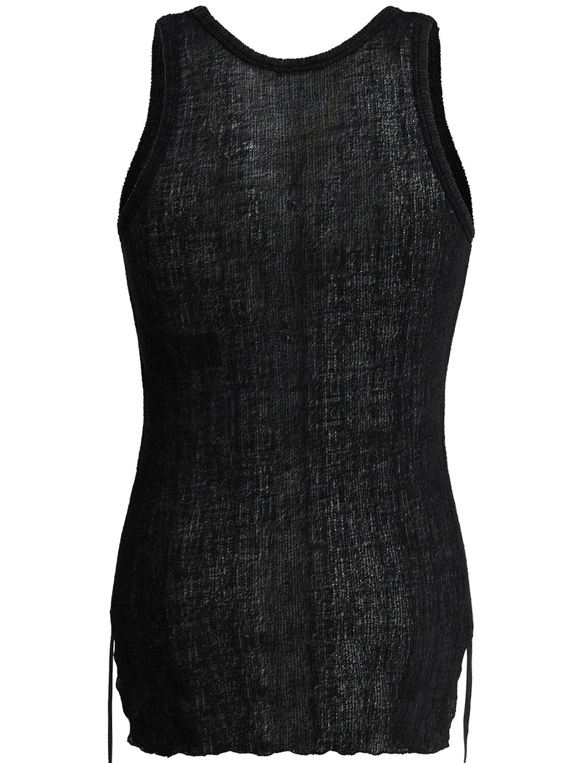 Boris wrinkled cropped tank top