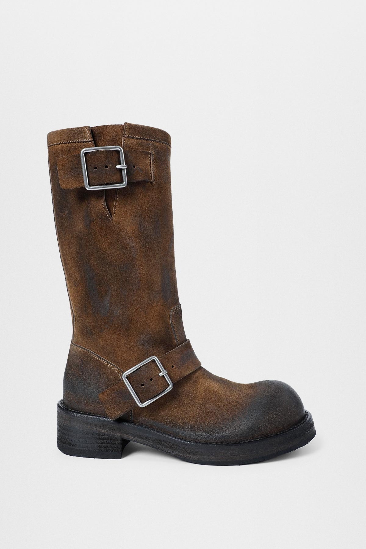 Sarith engineer biker boots with buckles (2601 w a40 lt194 d0028)