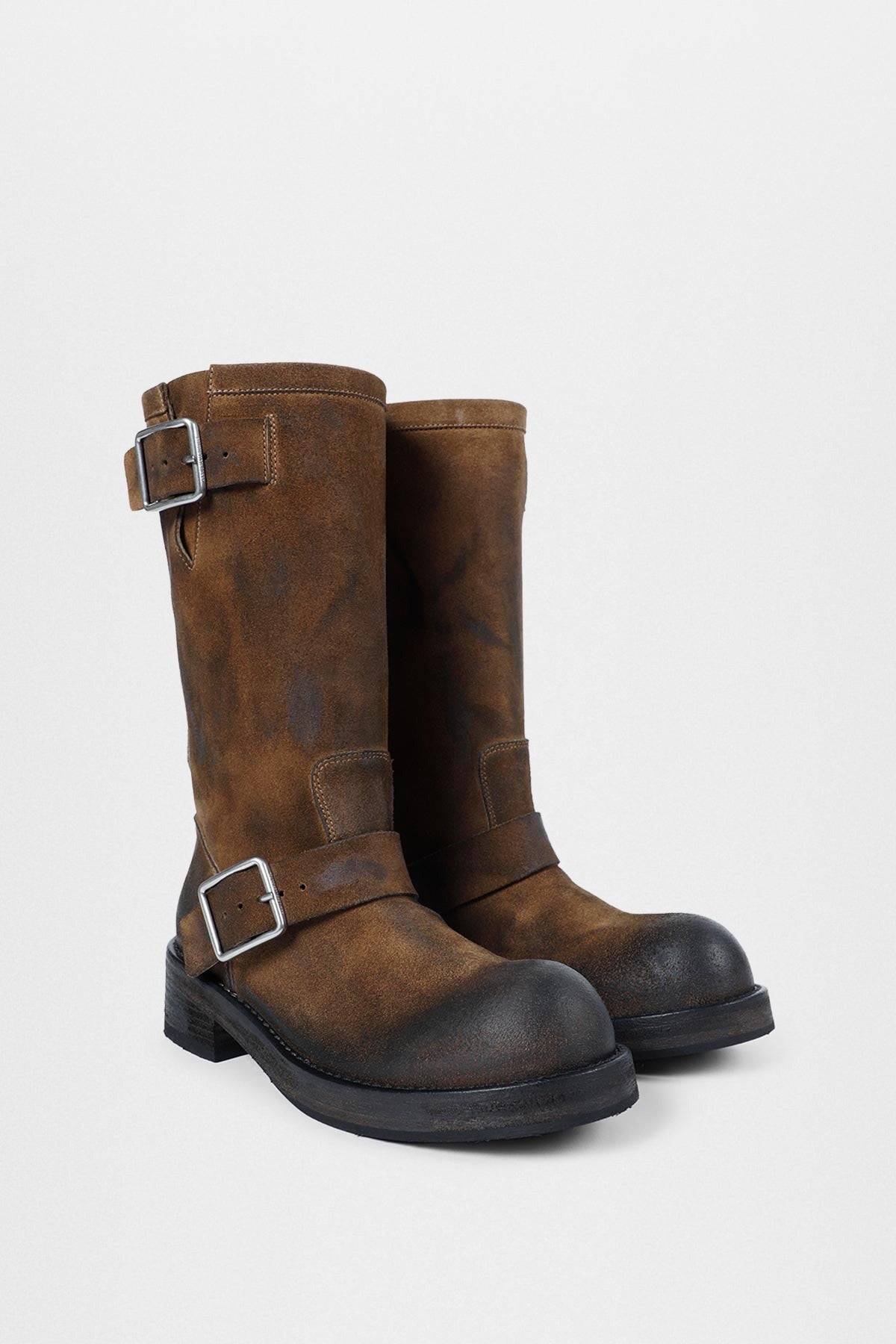 Sarith engineer biker boots with buckles (2601 w a40 lt194 d0028)
