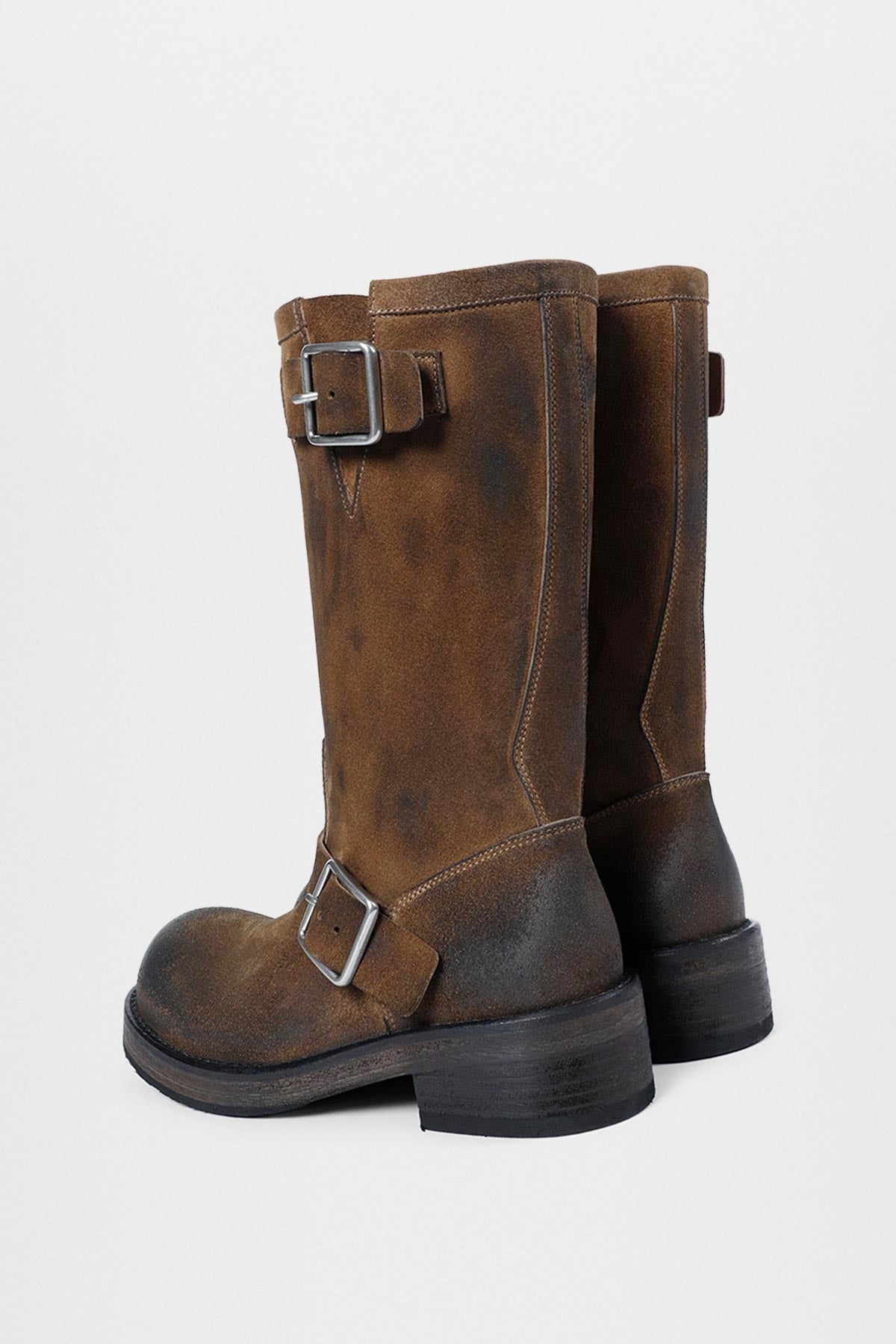 Sarith engineer biker boots with buckles (2601 w a40 lt194 d0028)