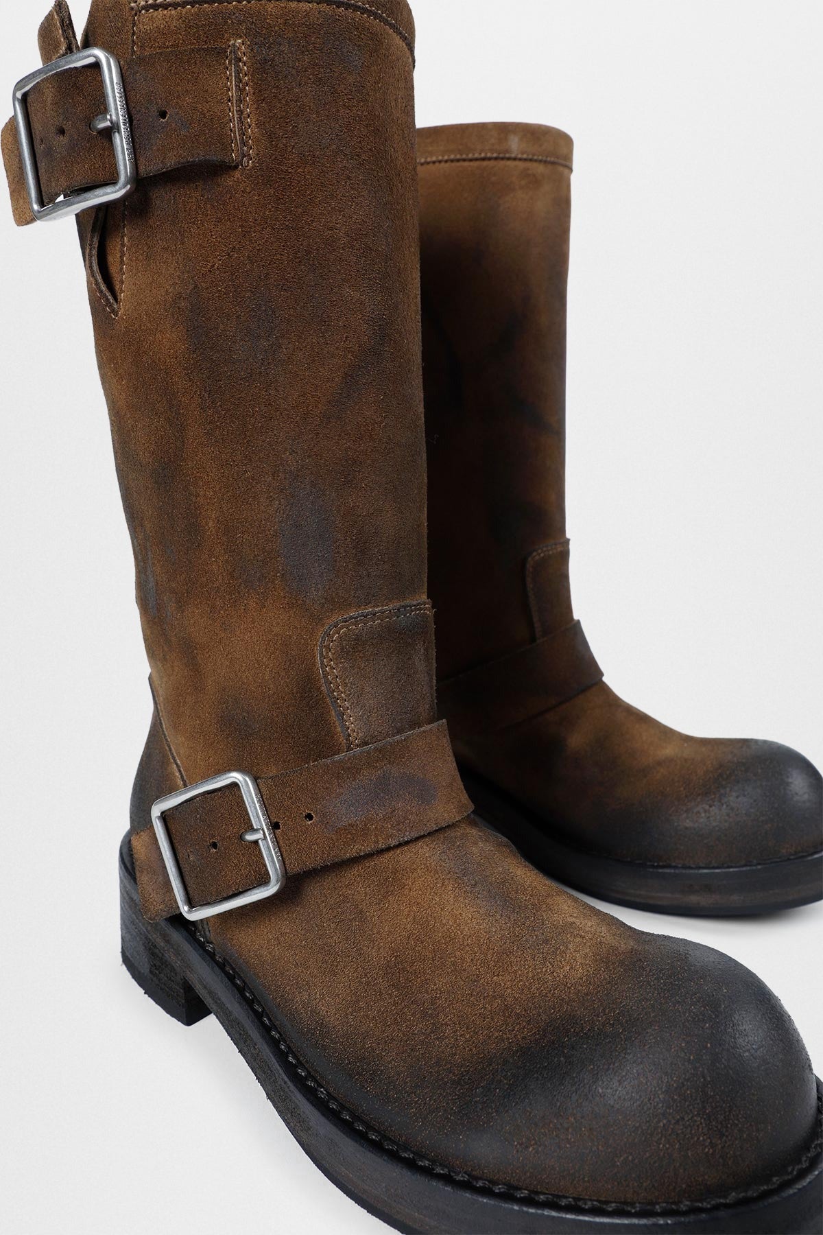 Sarith engineer biker boots with buckles (2601 w a40 lt194 d0028)