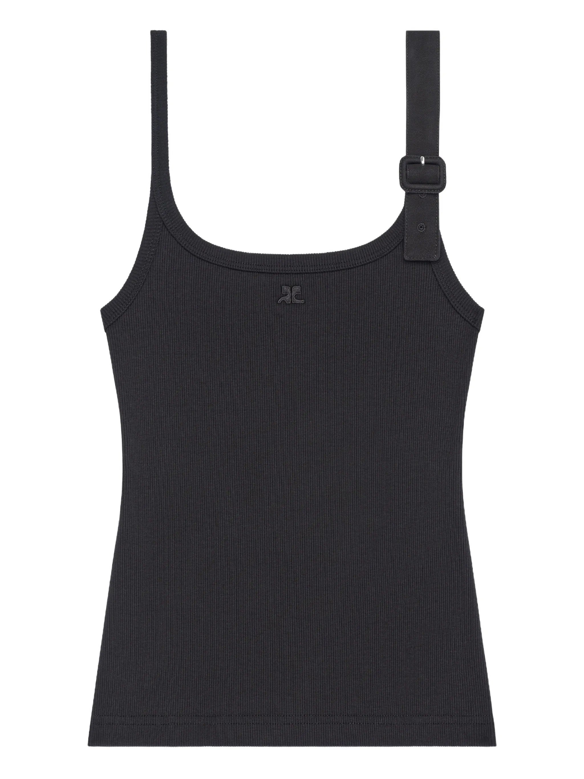 Buckle 90`s rib tank top