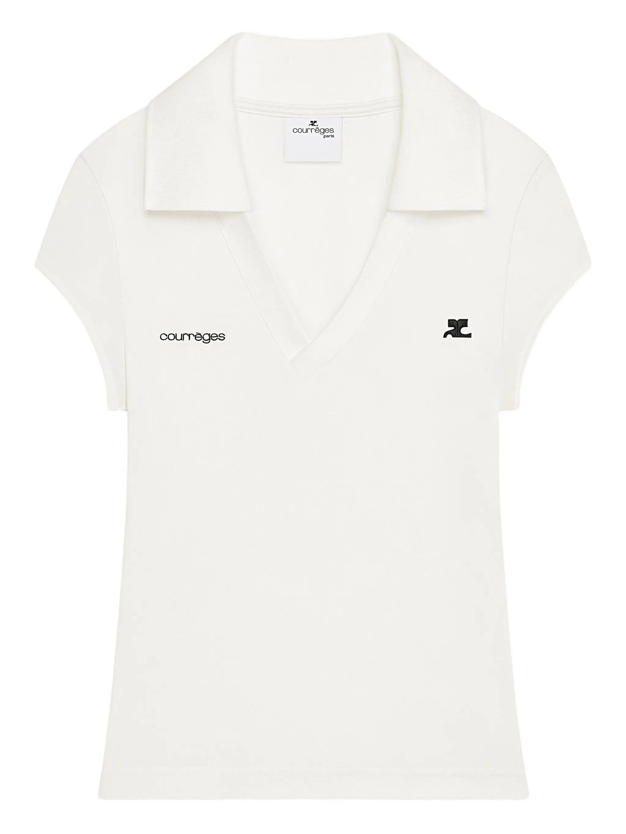 Sports cropped polo