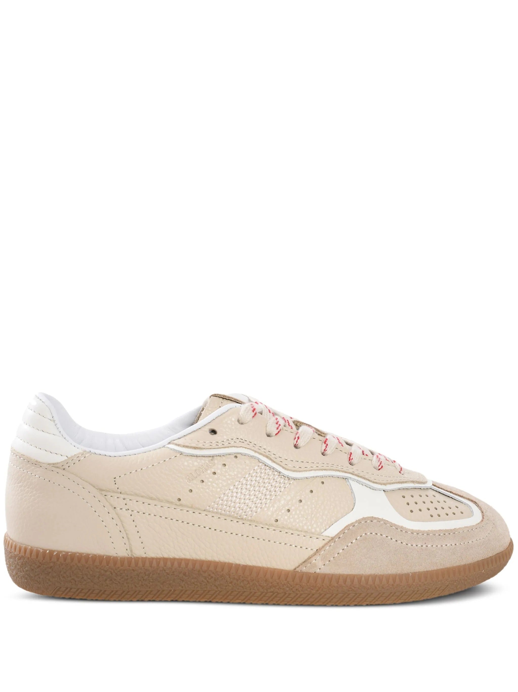 Tb.490 rife grain cream leather sneakers