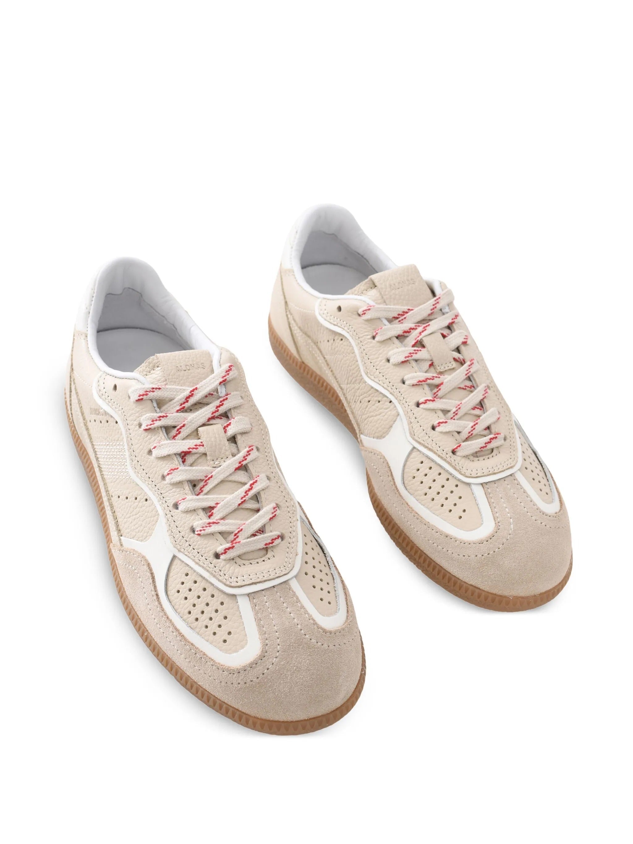 Tb.490 rife grain cream leather sneakers