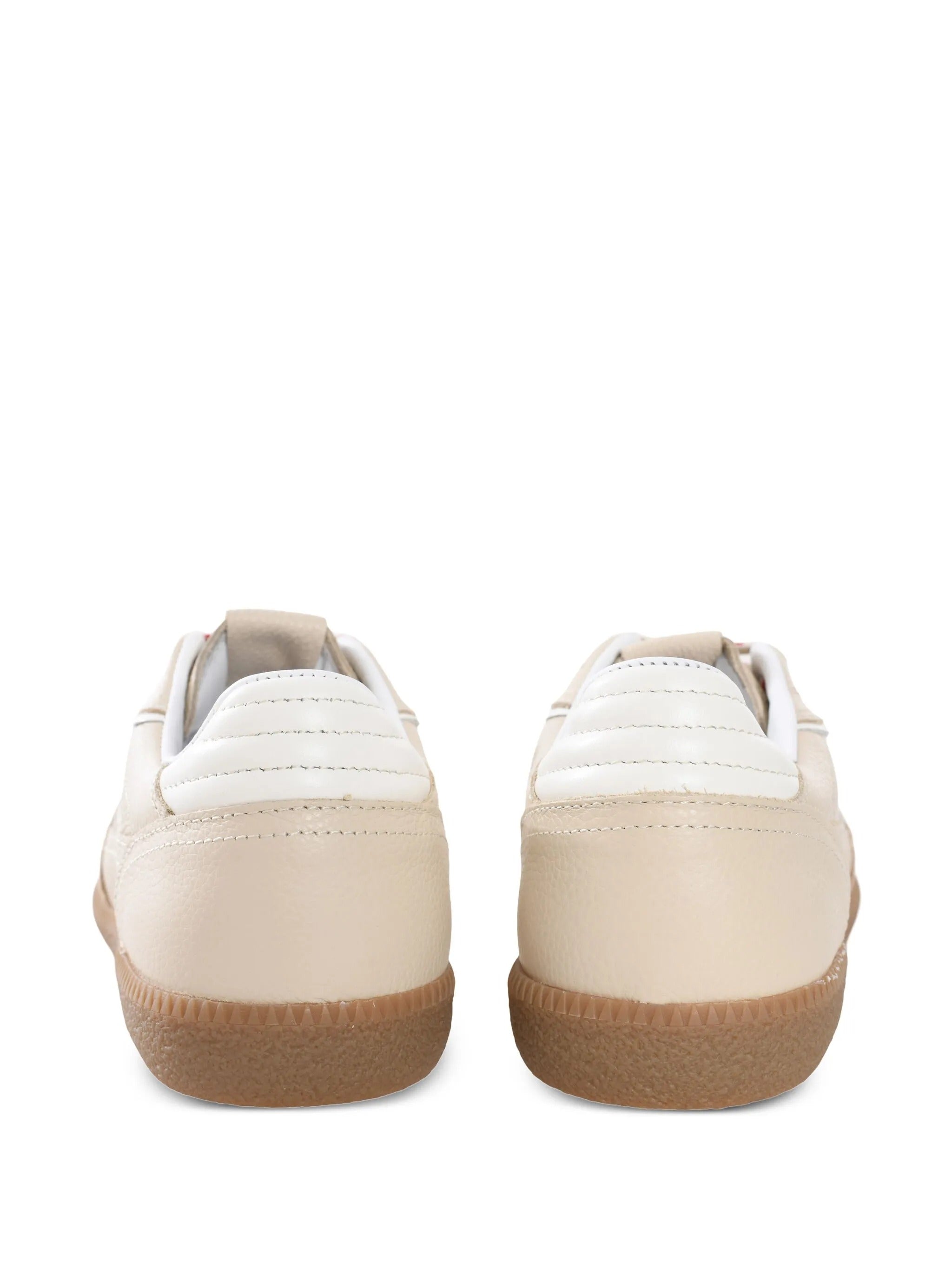 Tb.490 rife grain cream leather sneakers