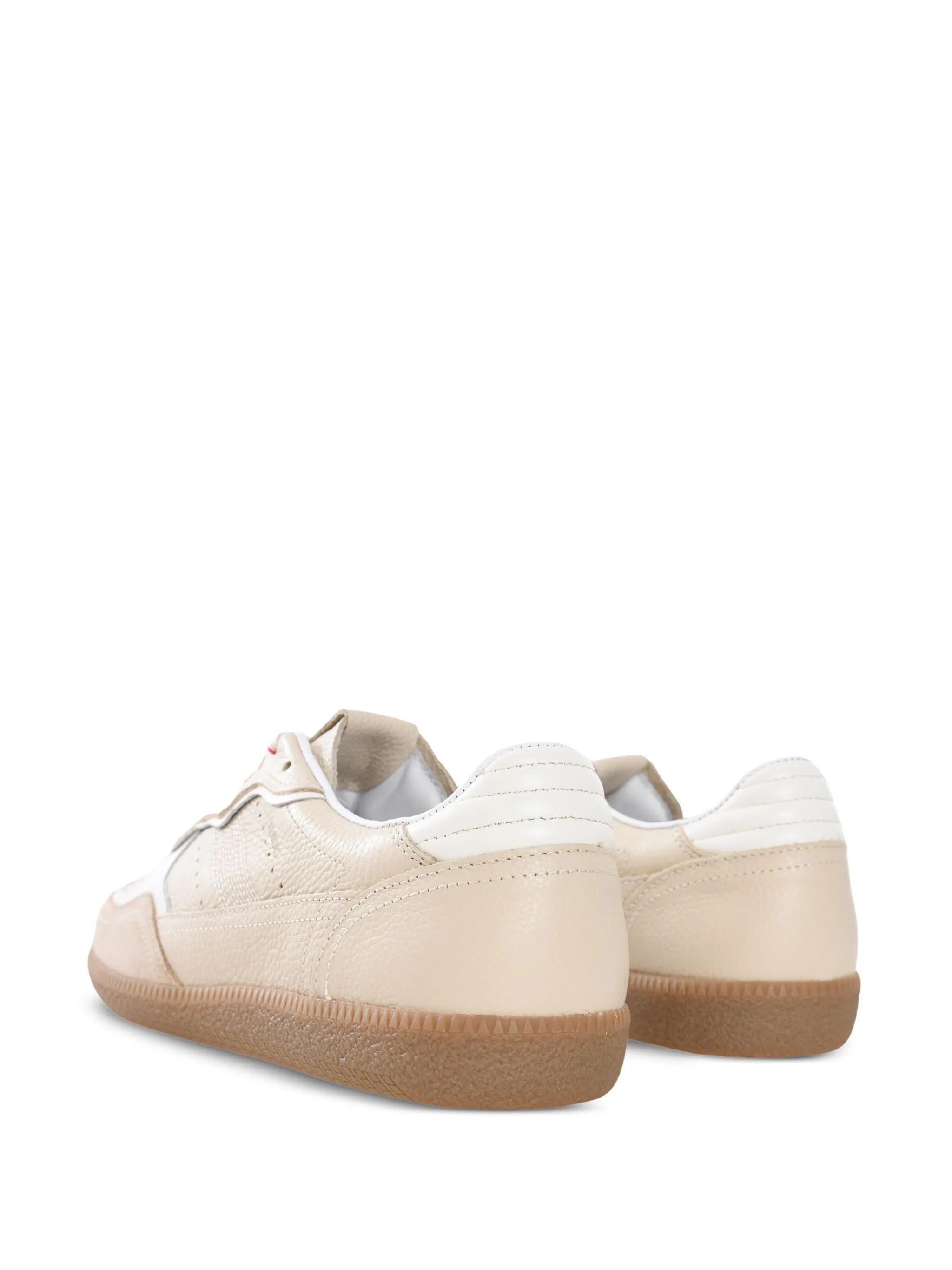Tb.490 rife grain cream leather sneakers