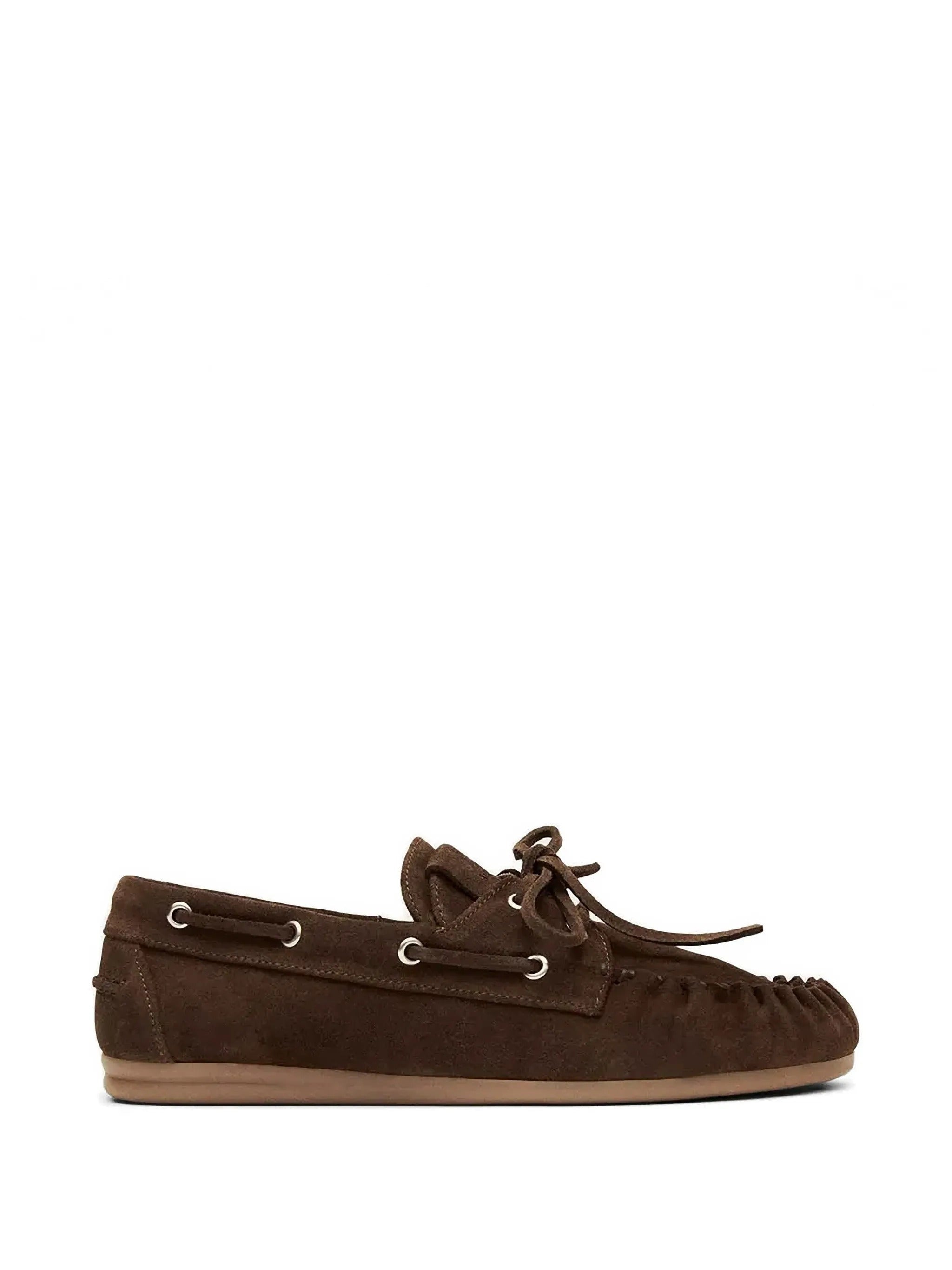 Rowan suede brown leather loafers