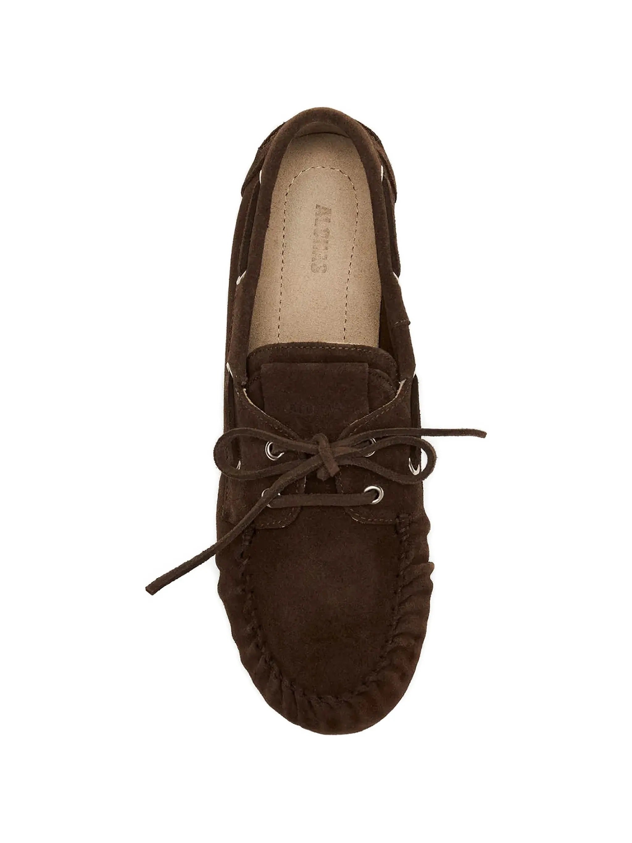 Rowan suede brown leather loafers