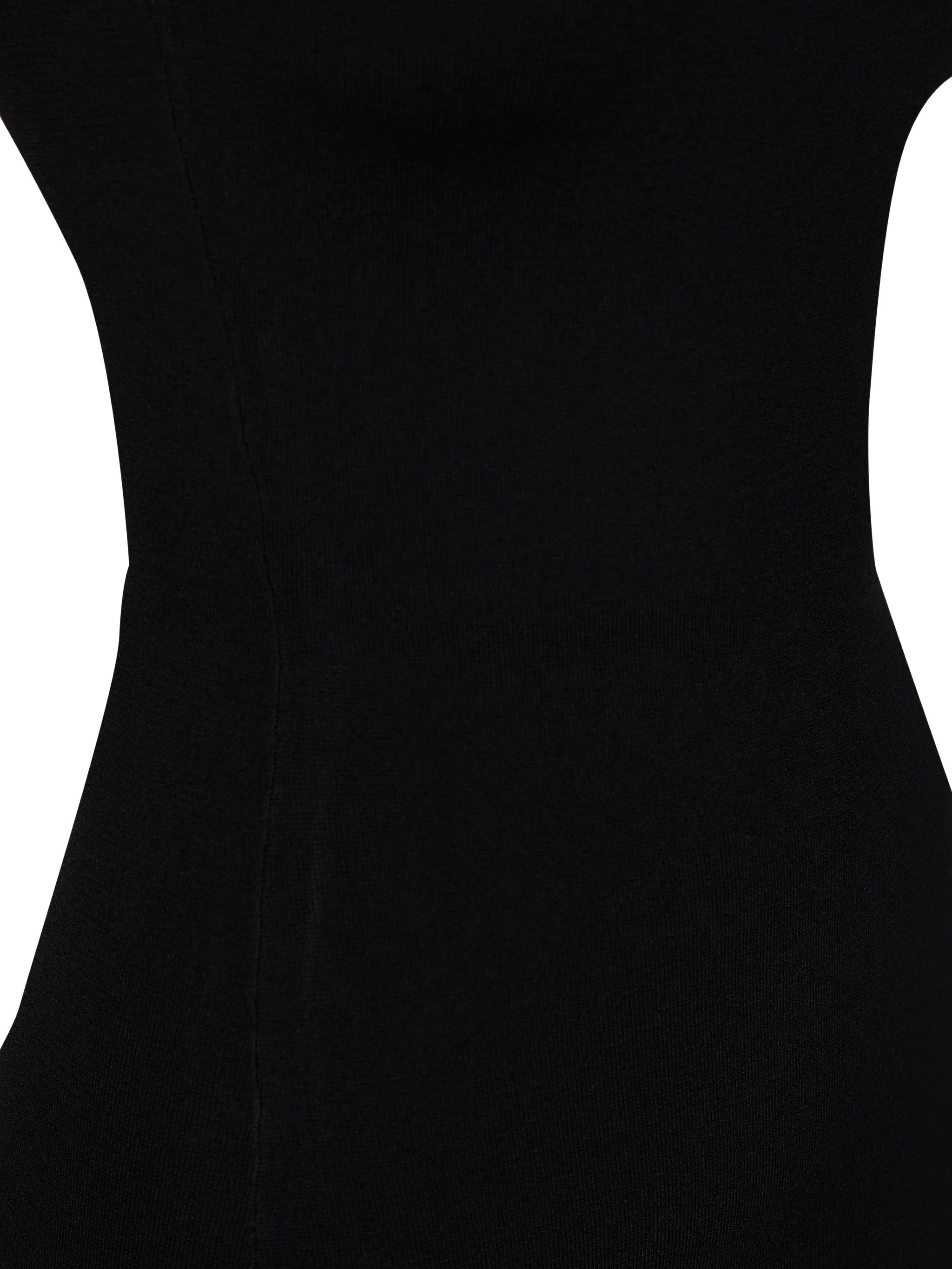 Square neck knit midi