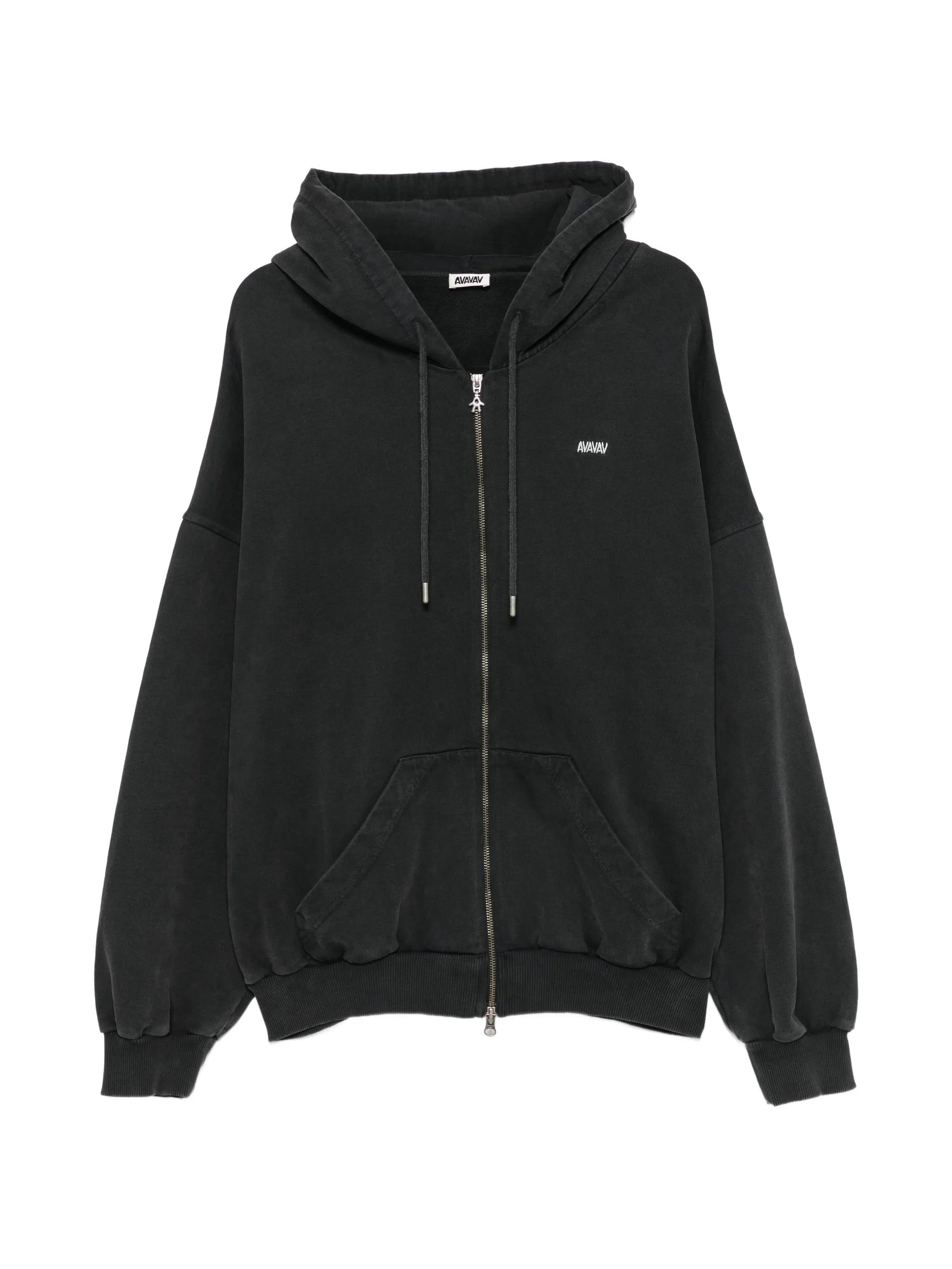 Tim shoulderless hoodie av-logo black