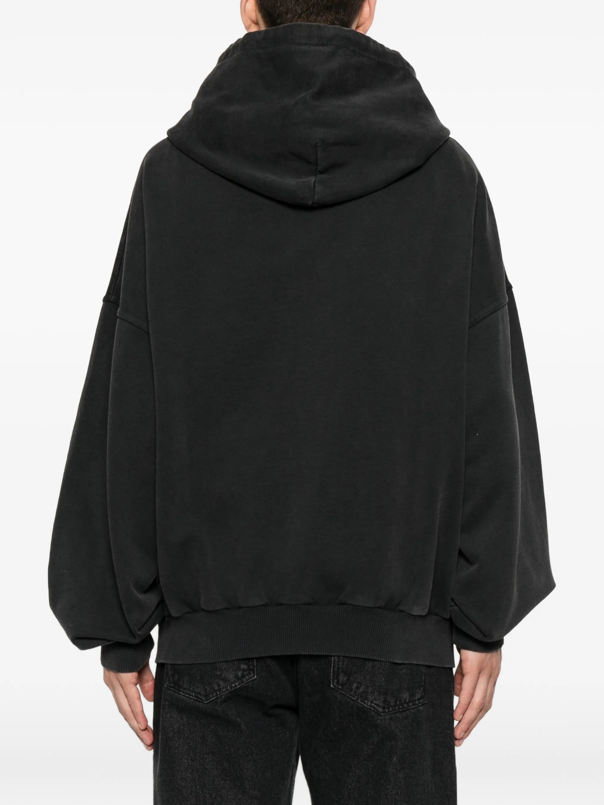 Tim shoulderless hoodie av-logo black
